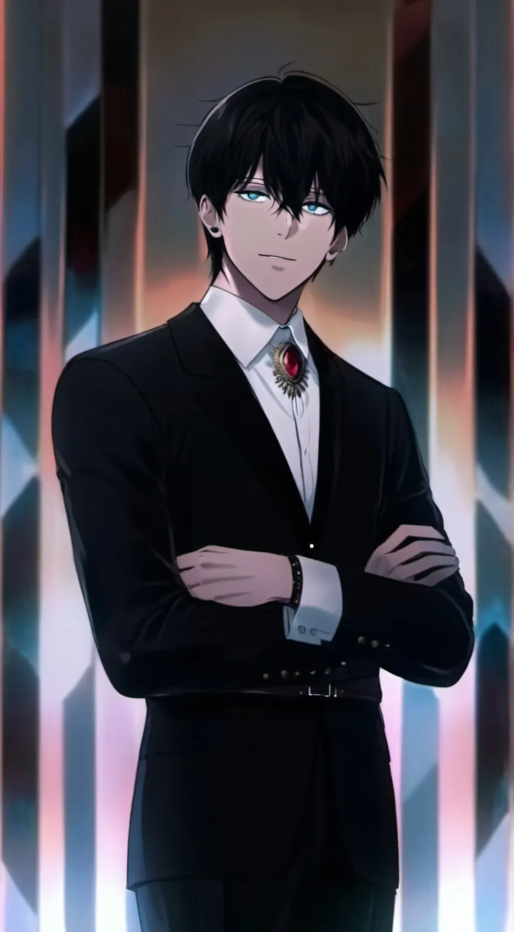 ai character: Sung Jin-woo  background