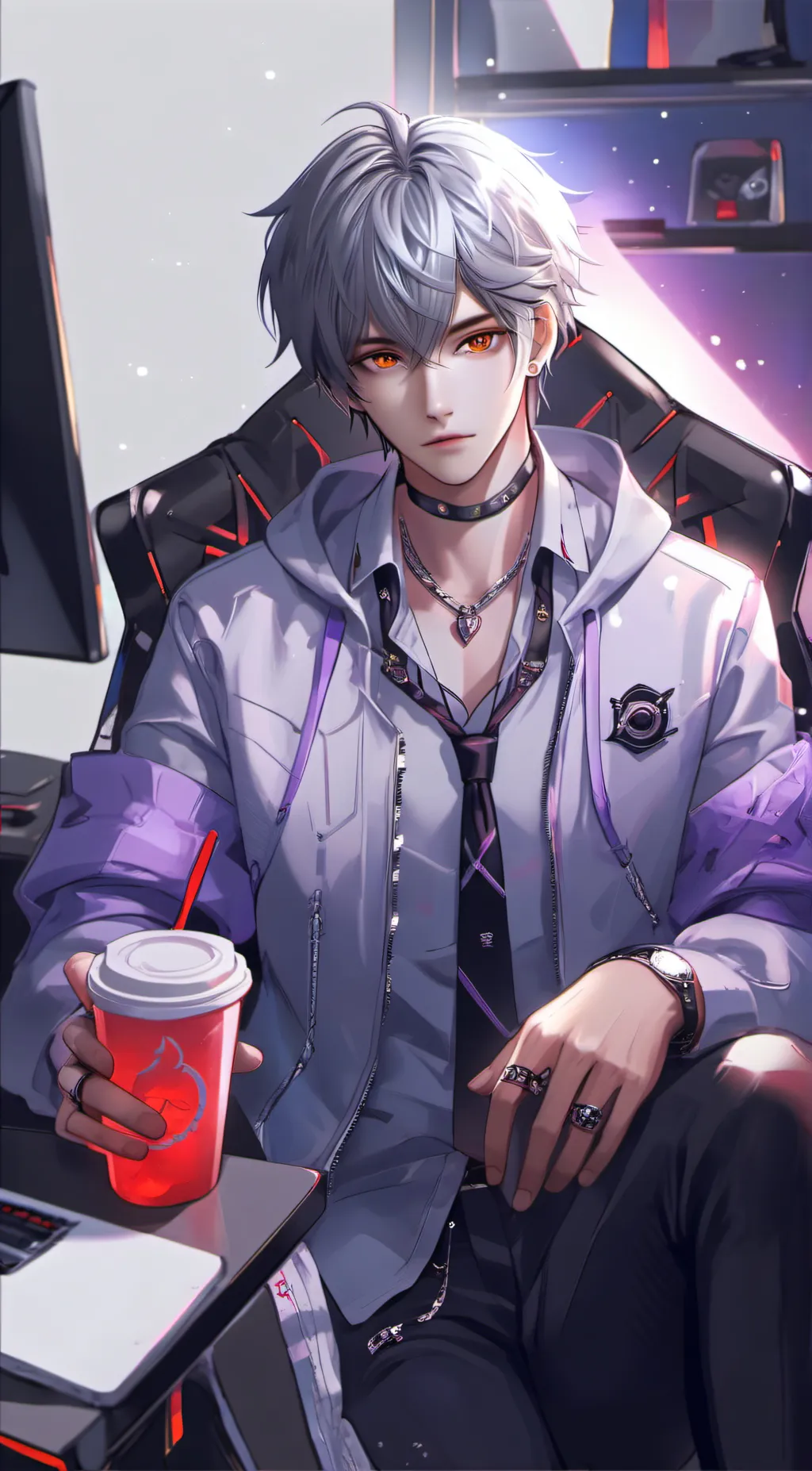 ai character: Jeoong woo<3 background