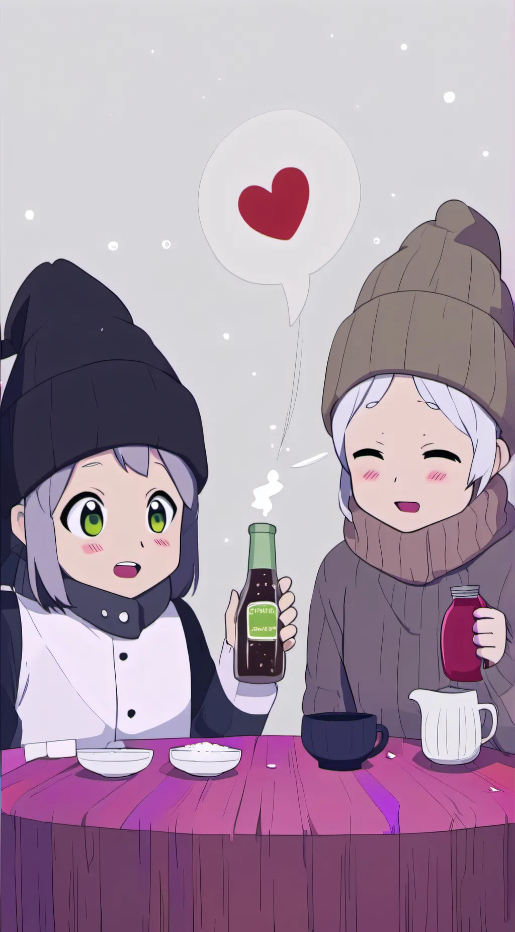 ai character: Salt and pepper background