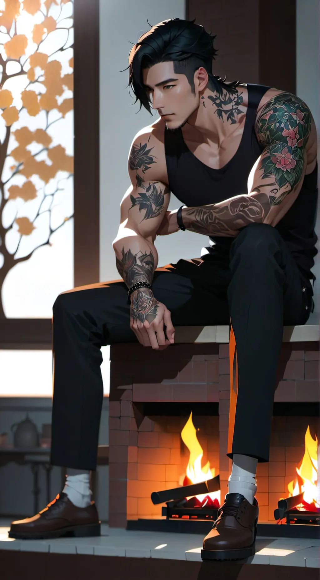 ai character: Colby  background