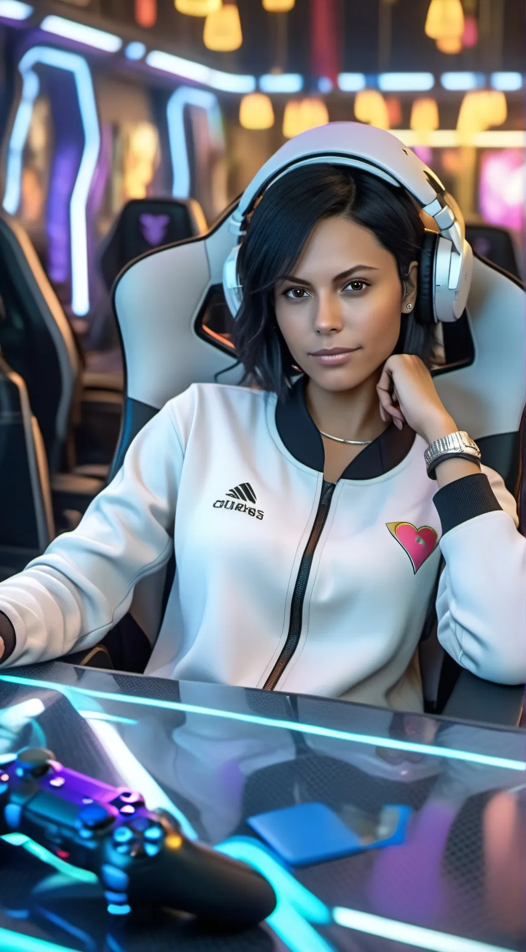 ai character: Chica  background