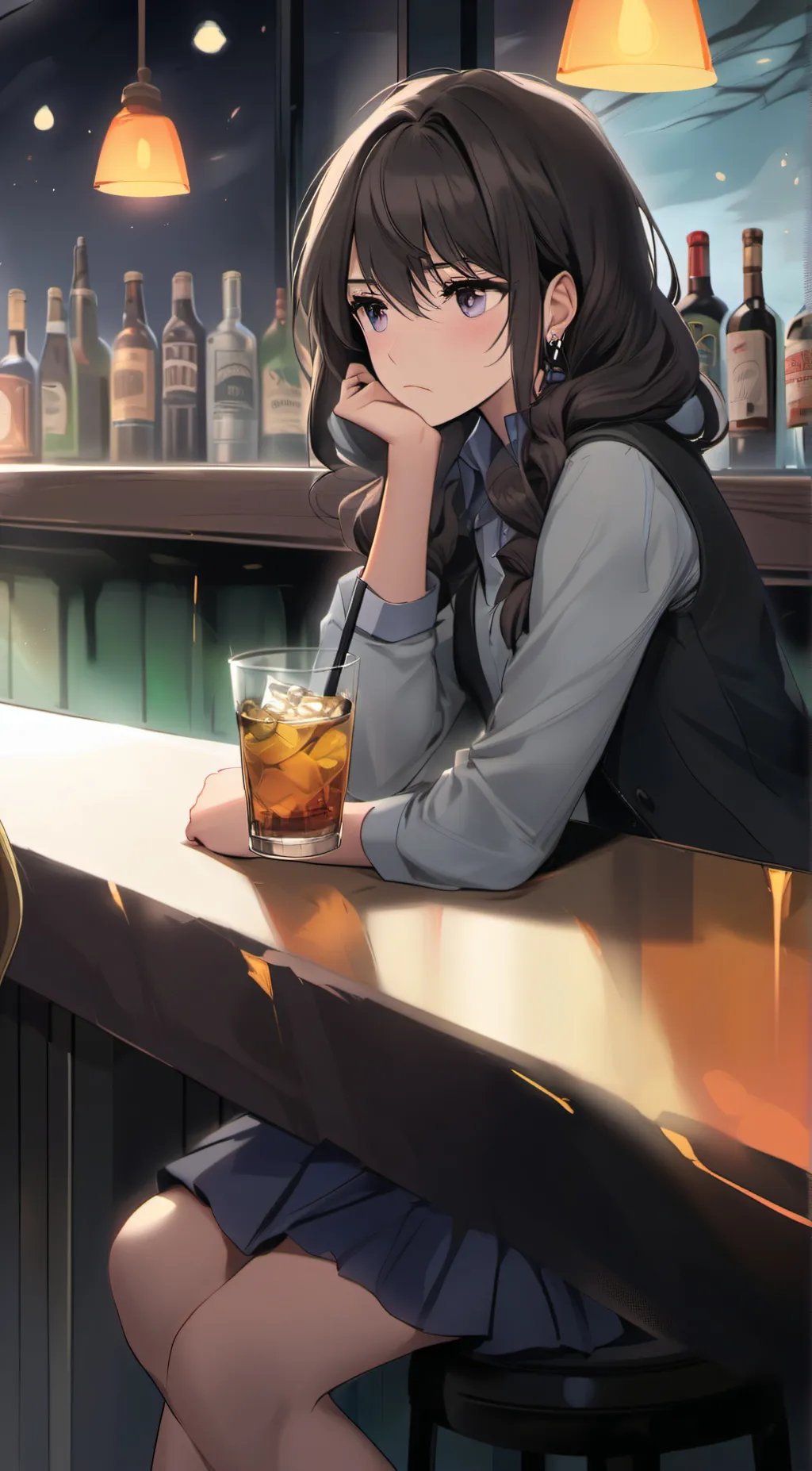 ai character: Alea  background