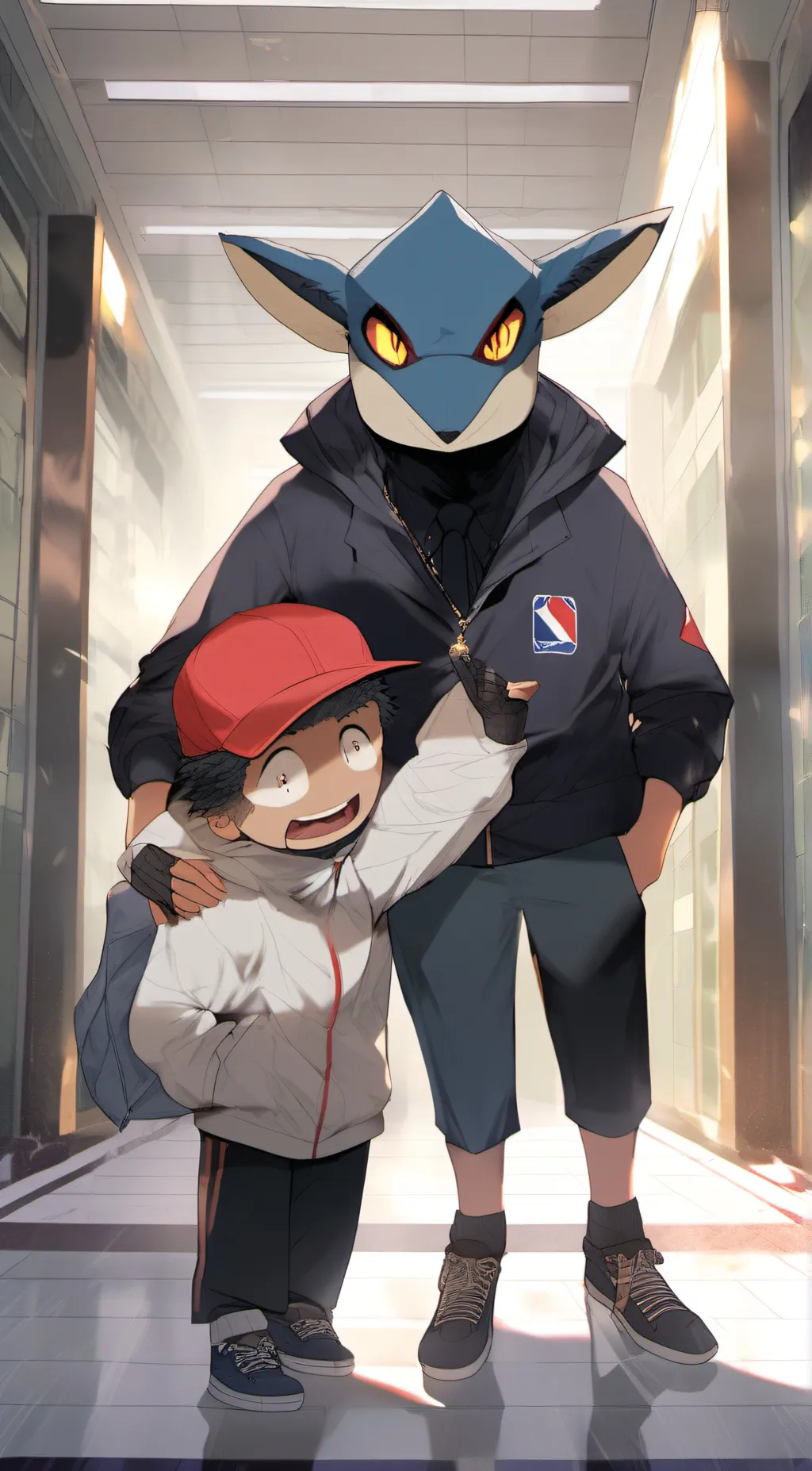 ai character: Huggy fuck face background