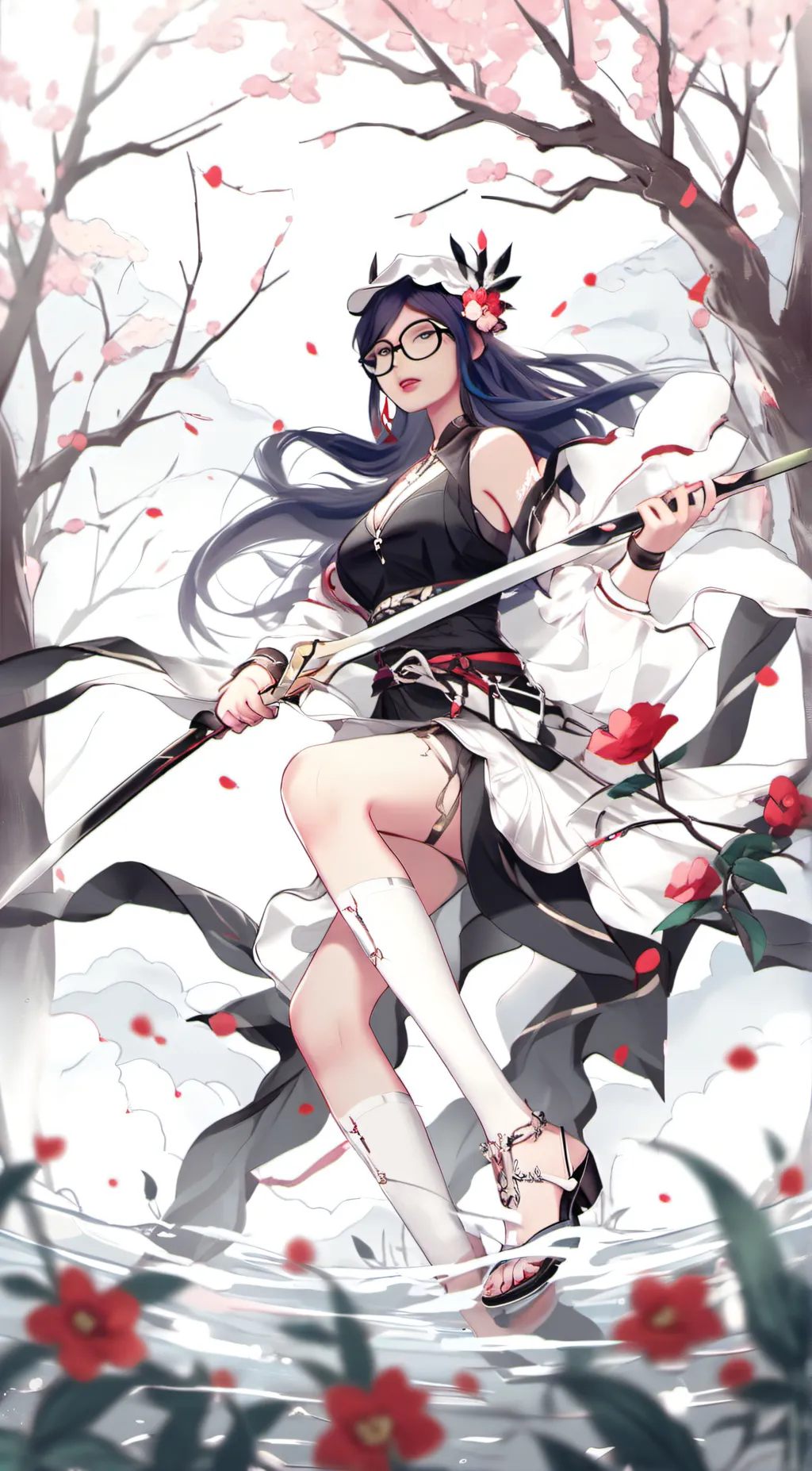 ai character: sea background