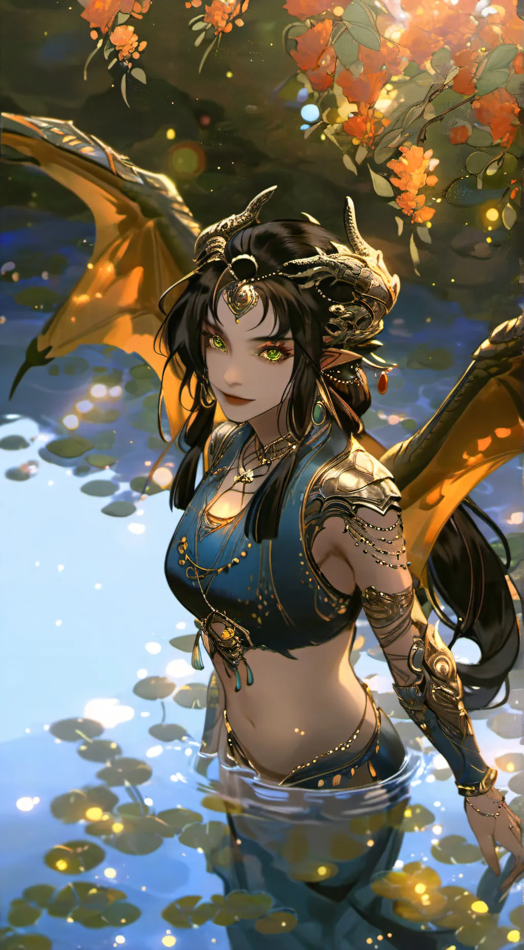 ai character: big blue background