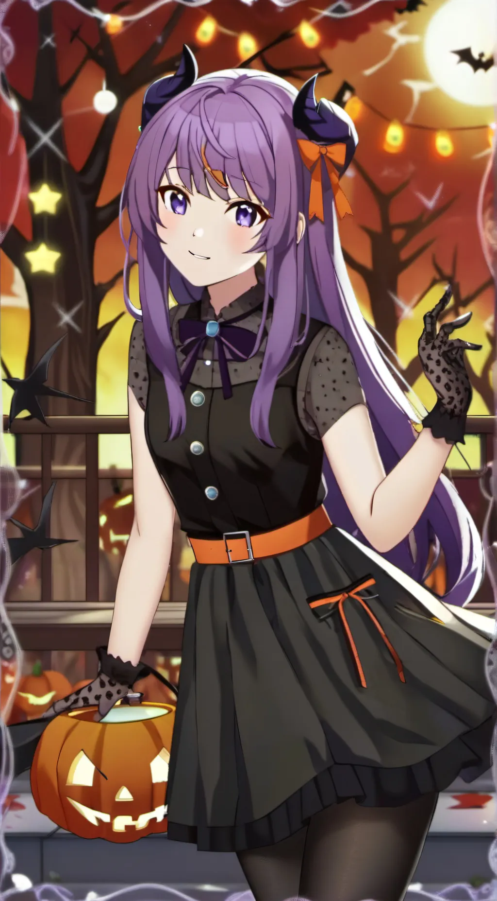 ai character: Halloween  background
