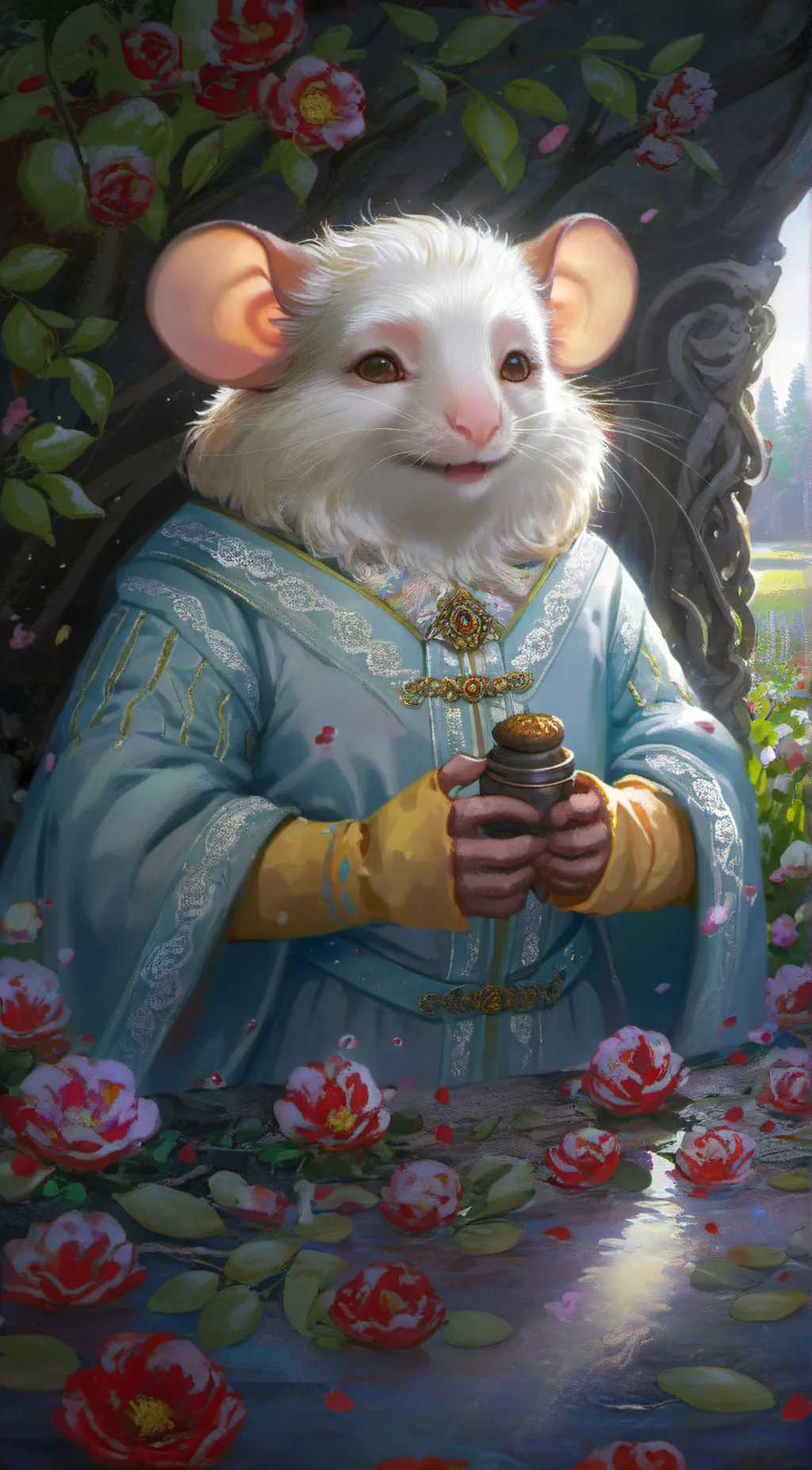 ai character: Mouse background