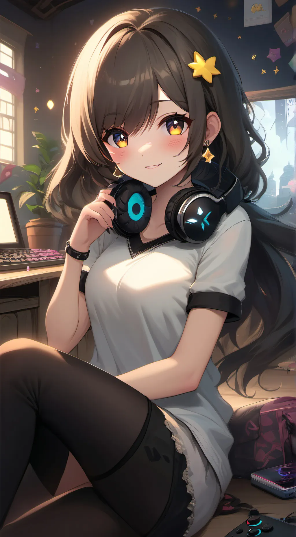 ai character: Bloom  background