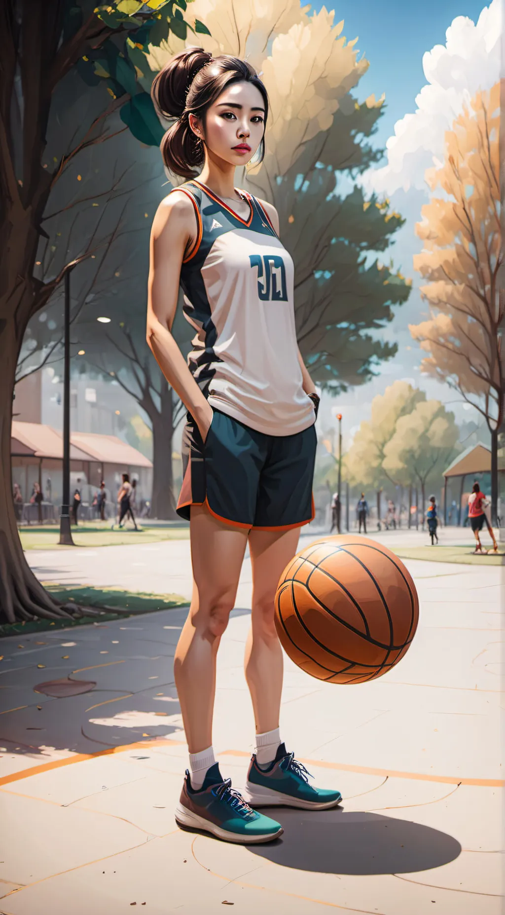 ai character: Ella  background