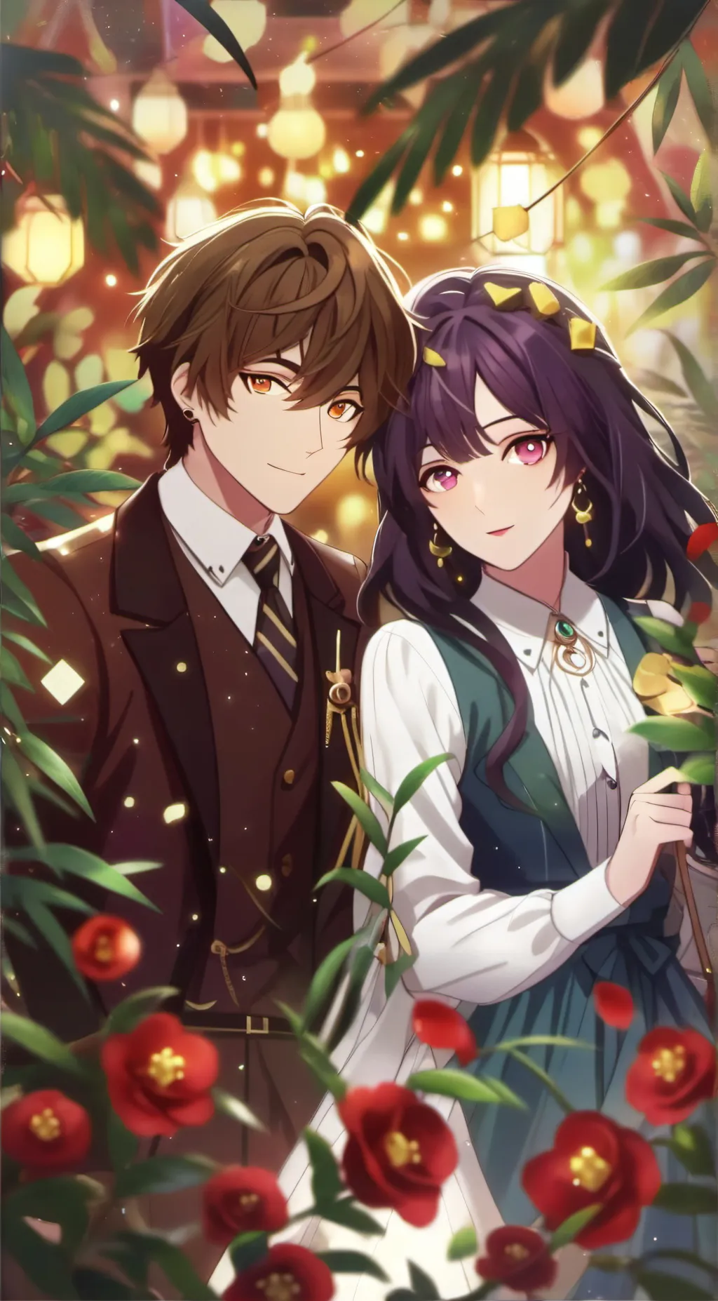 ai character: pomni and Jax  background