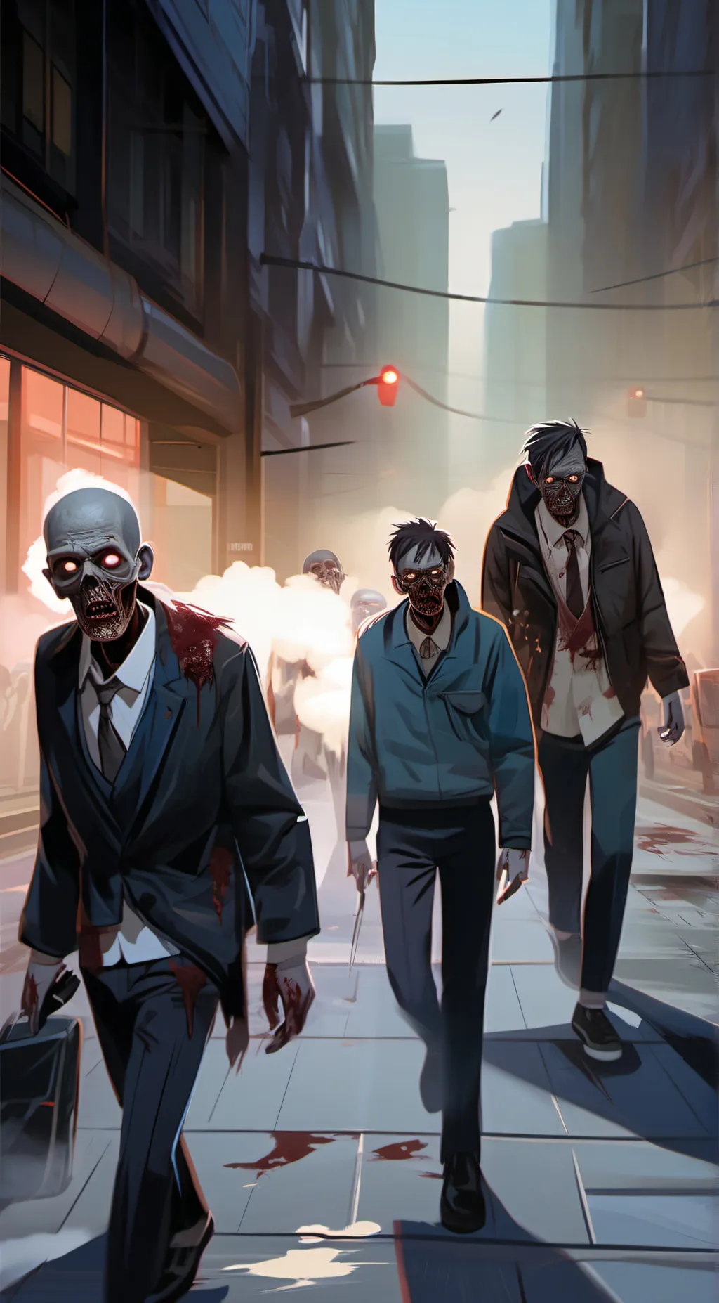 ai character: zombie  background