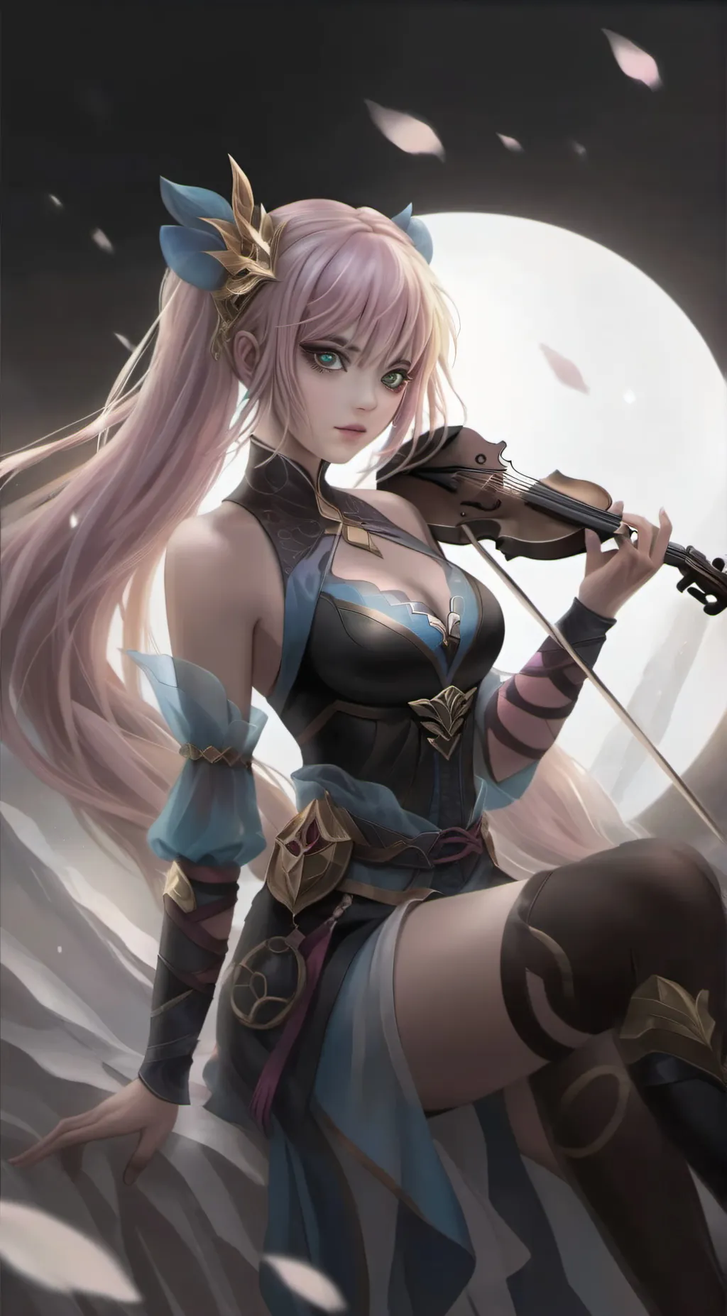 ai character: Winter background