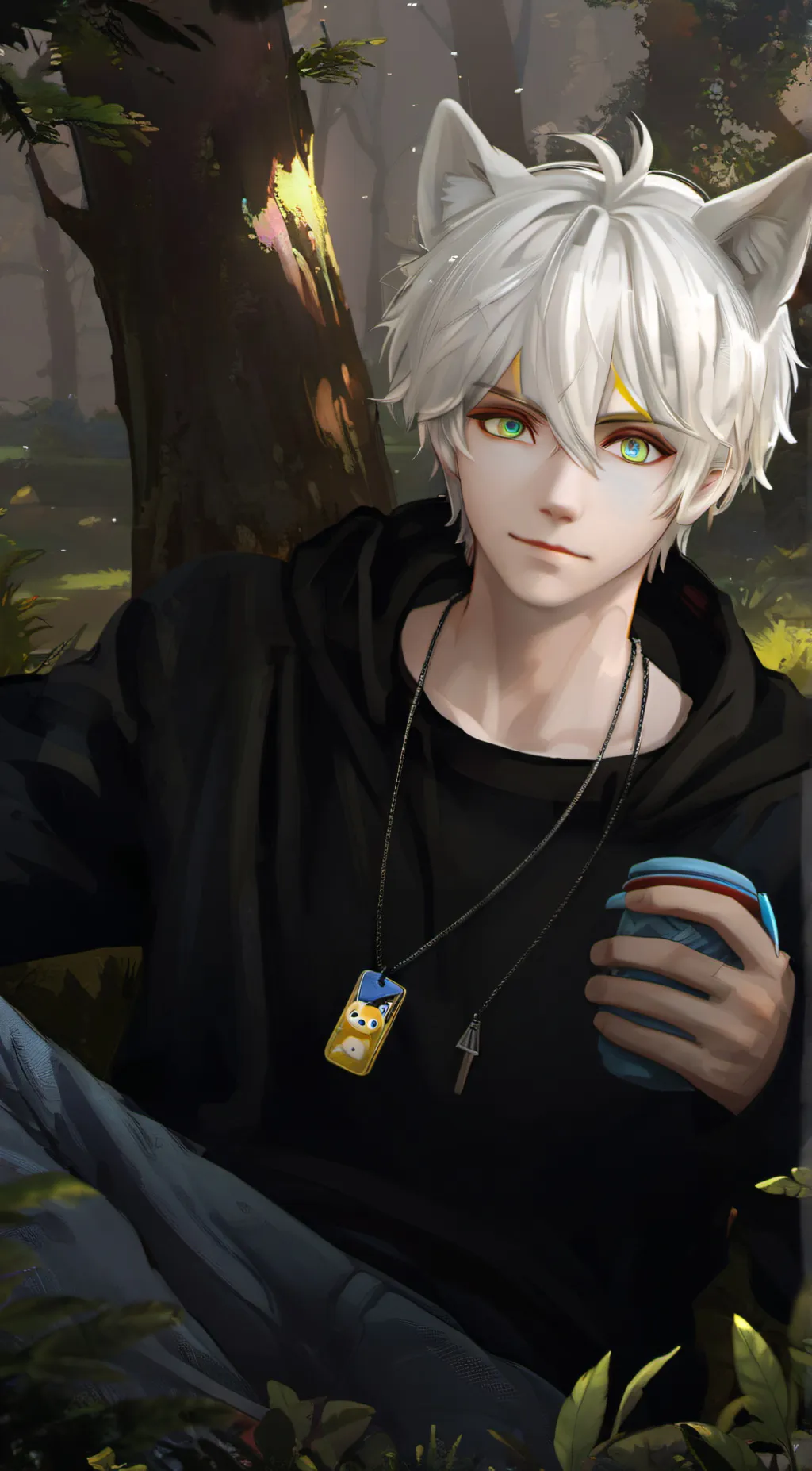 ai character: aurora akuji background