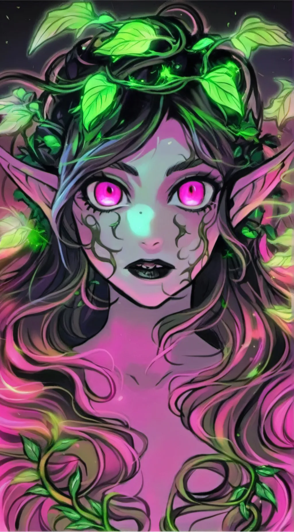 ai character: rose background