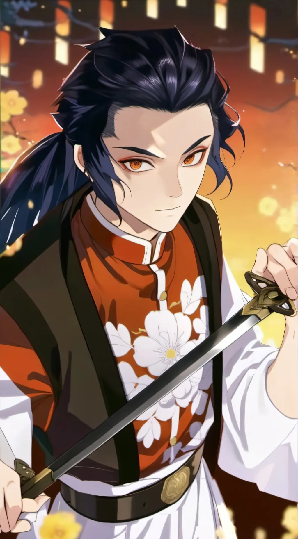 ai character: Demon Slayer  background