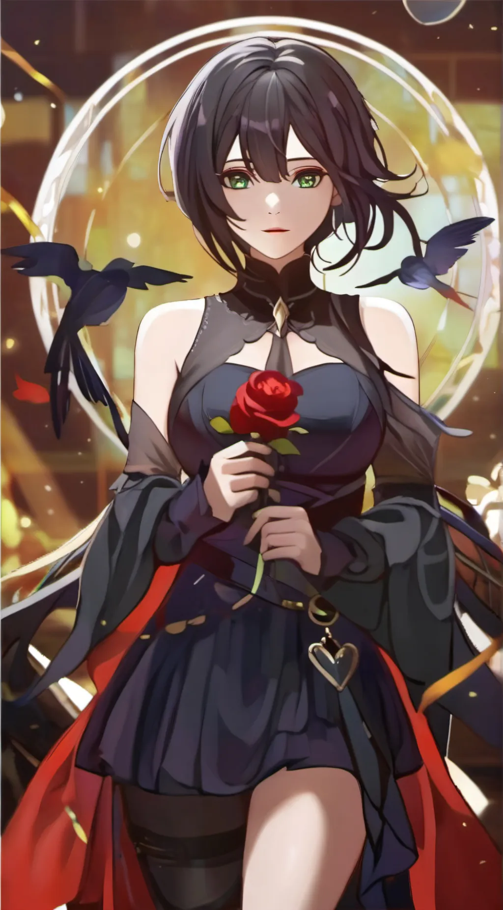 ai character: Rose background