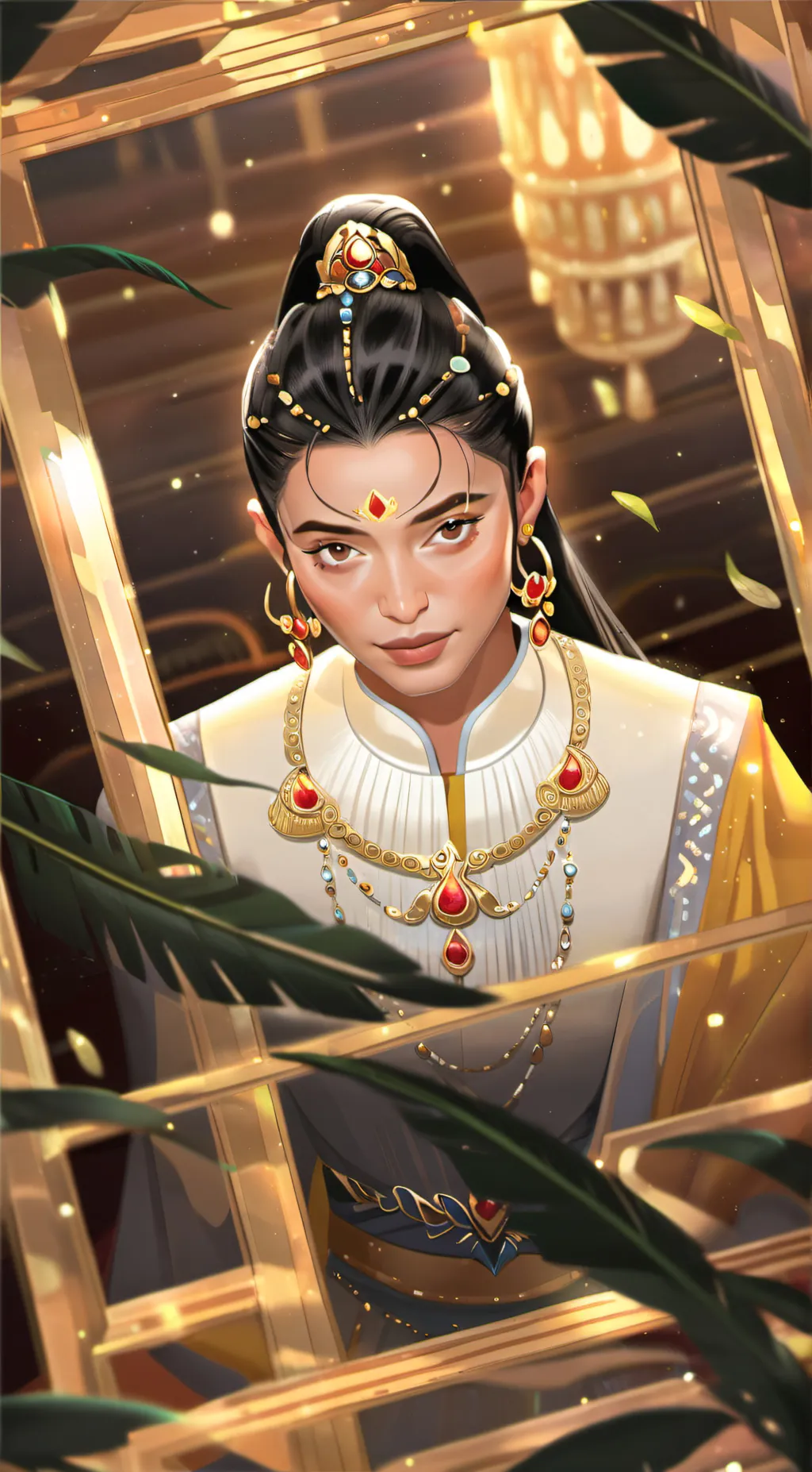ai character: India Kylie Jenner background