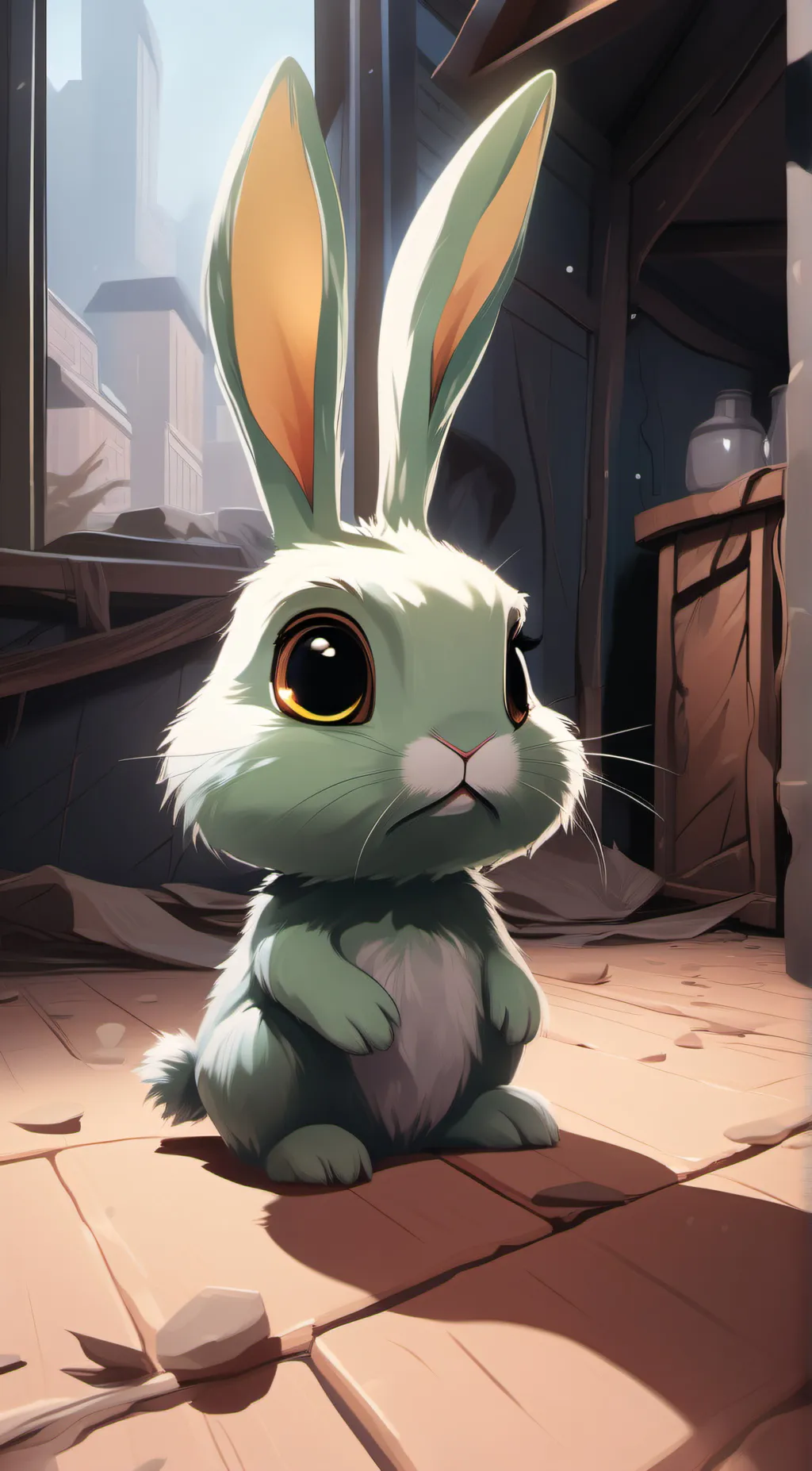 ai character: hoppy hop scotch  background