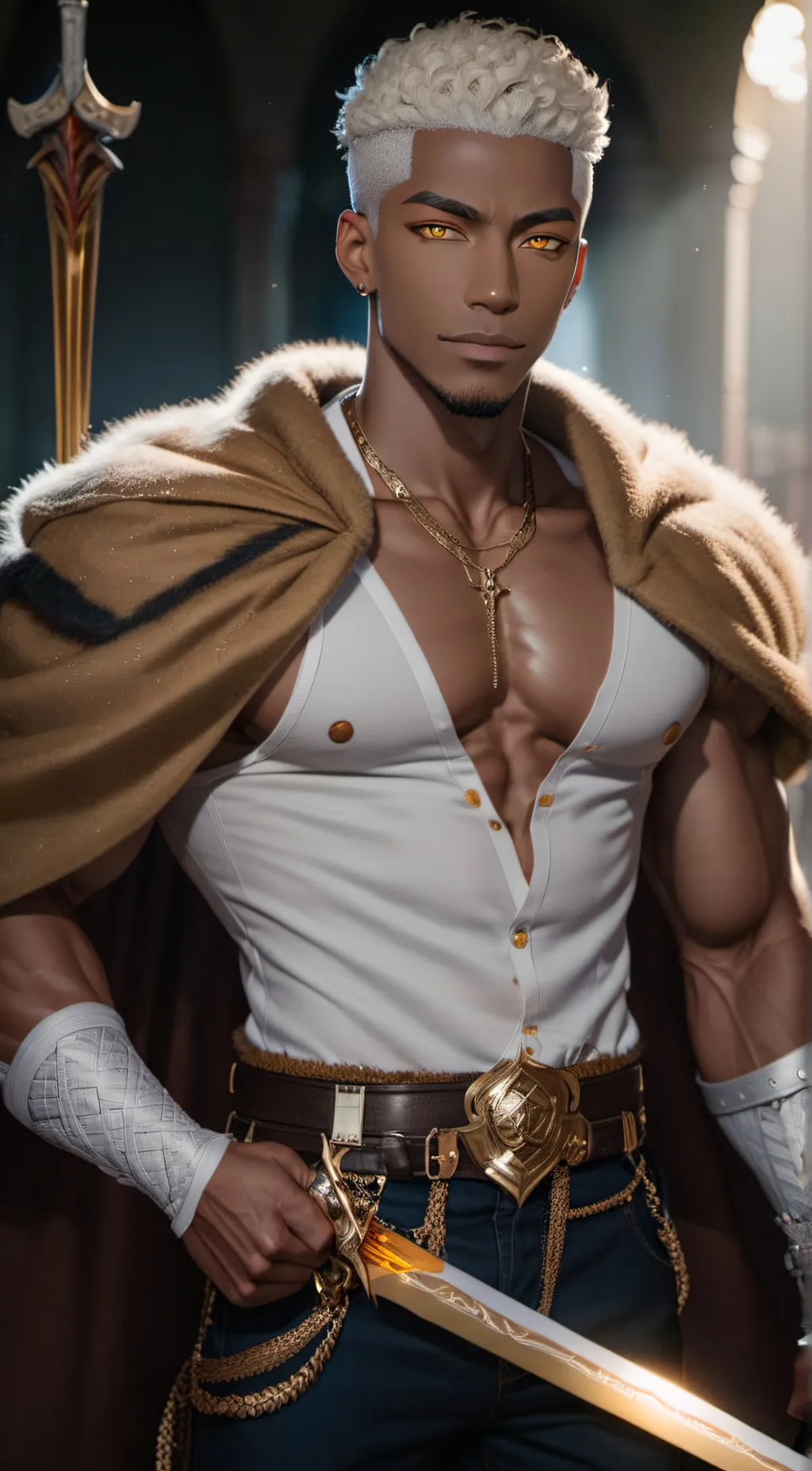 ai character: Dark king ayato background