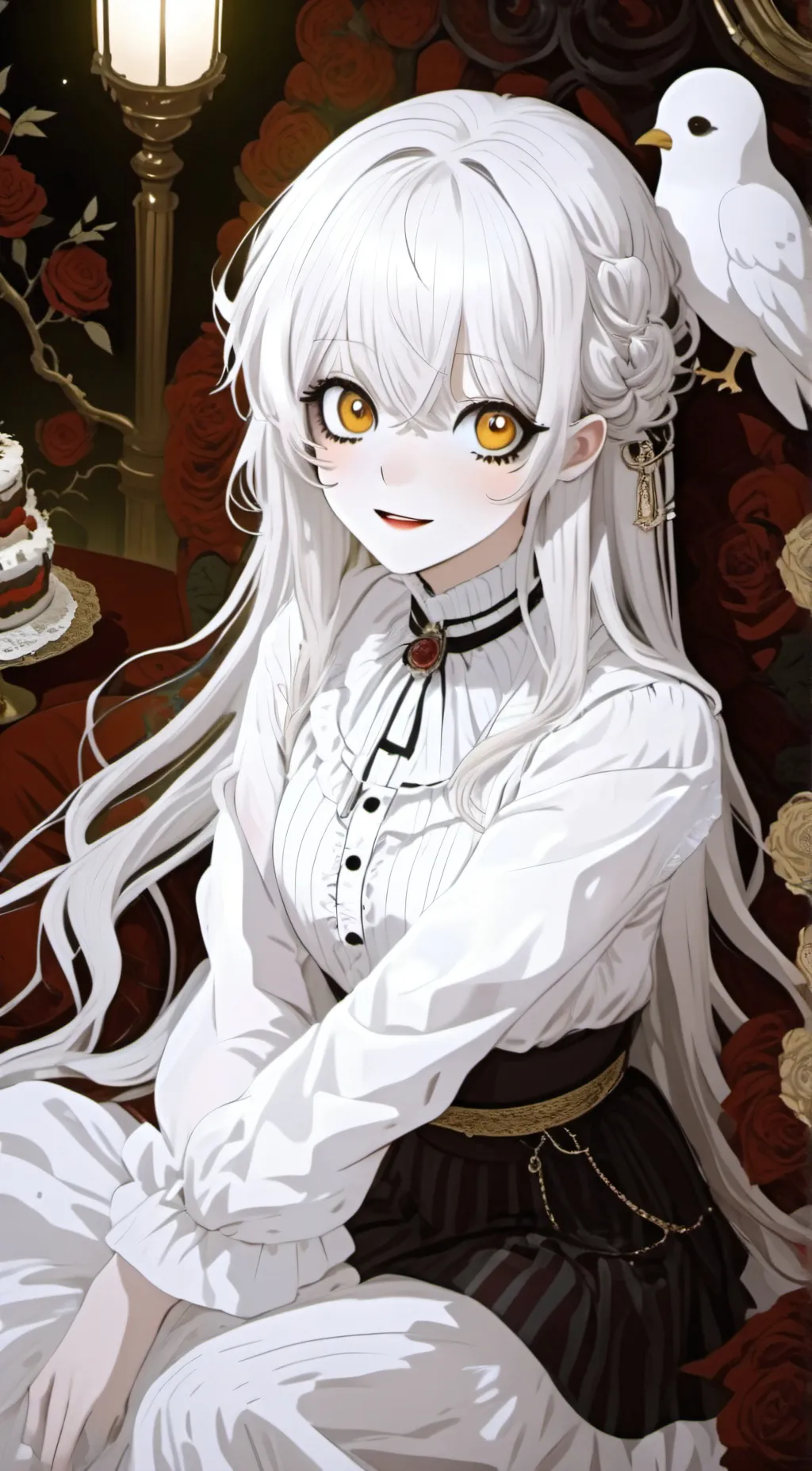 ai character: Rose background