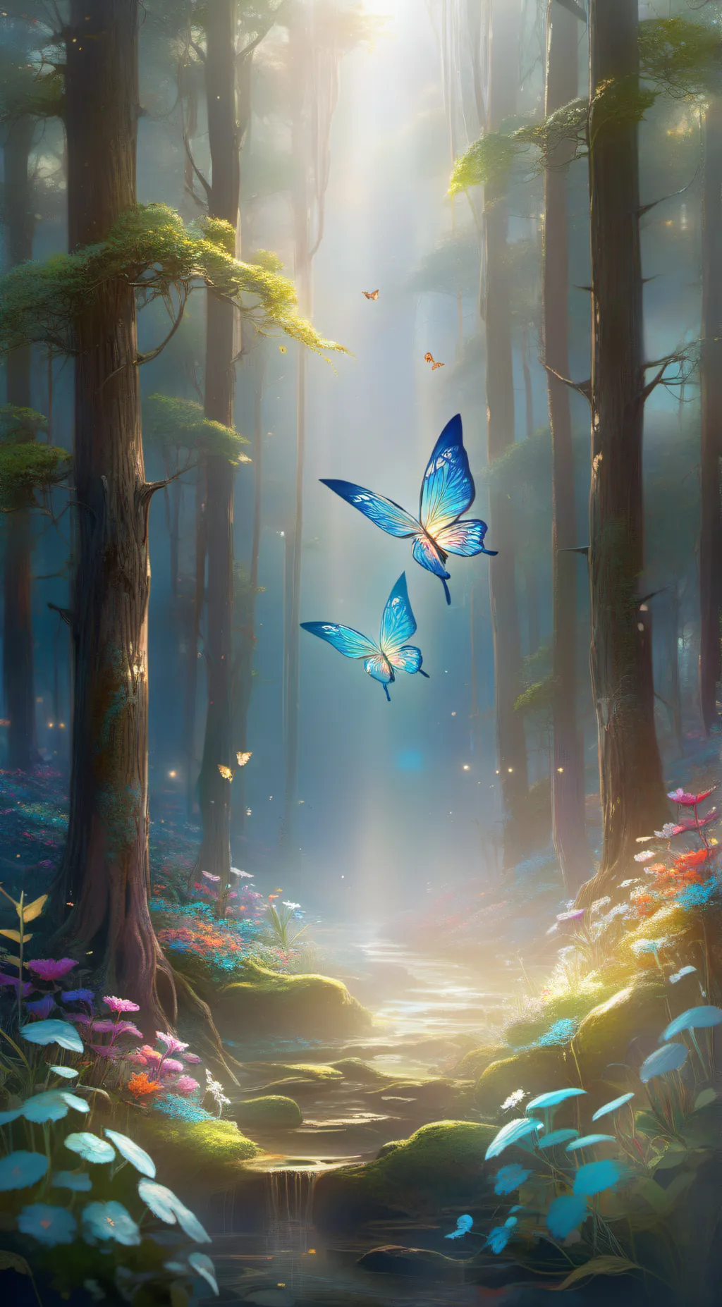 ai character: Butterfly  background