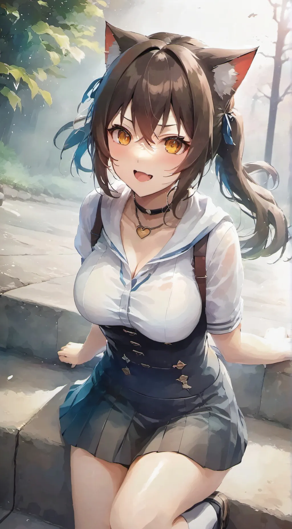 ai character: neko background