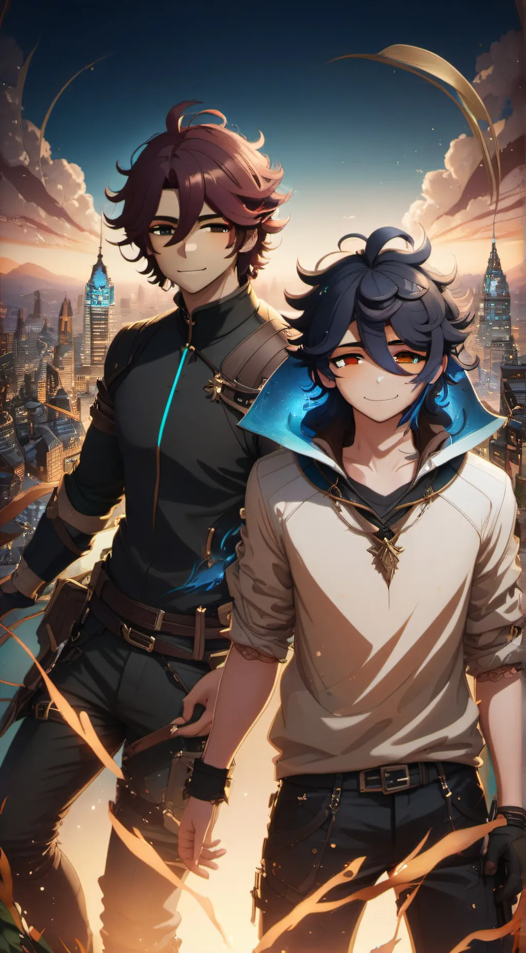 ai character: Ein and Pierce background