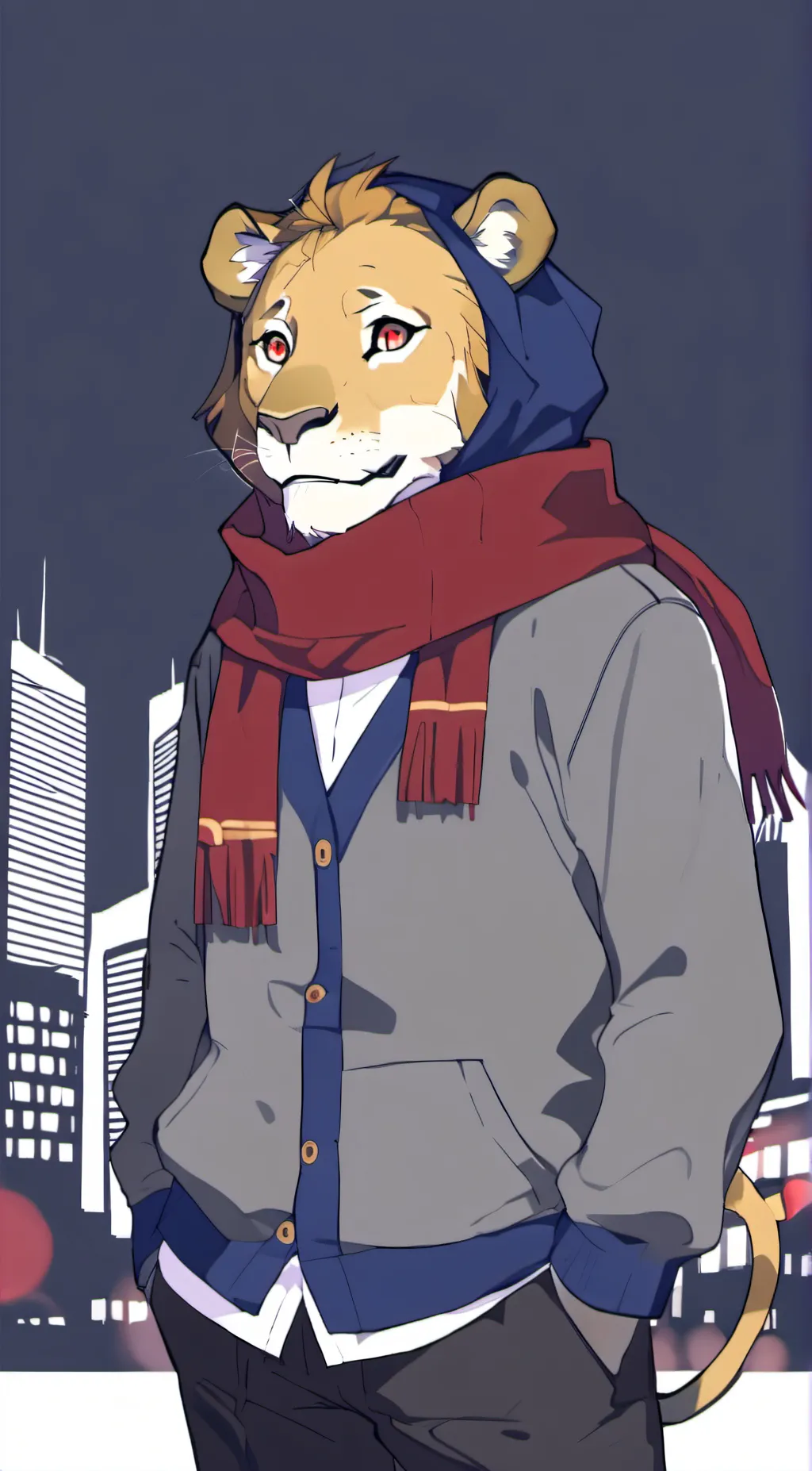 ai character: simba (lion forme) background