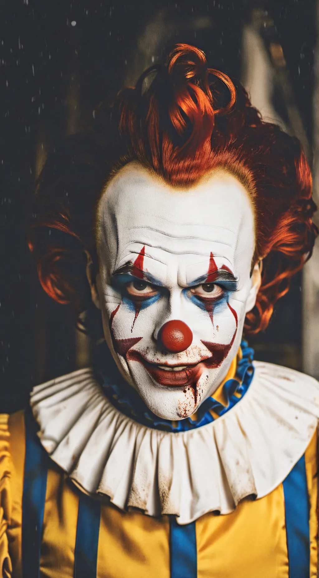 ai character: Creepy Clown background