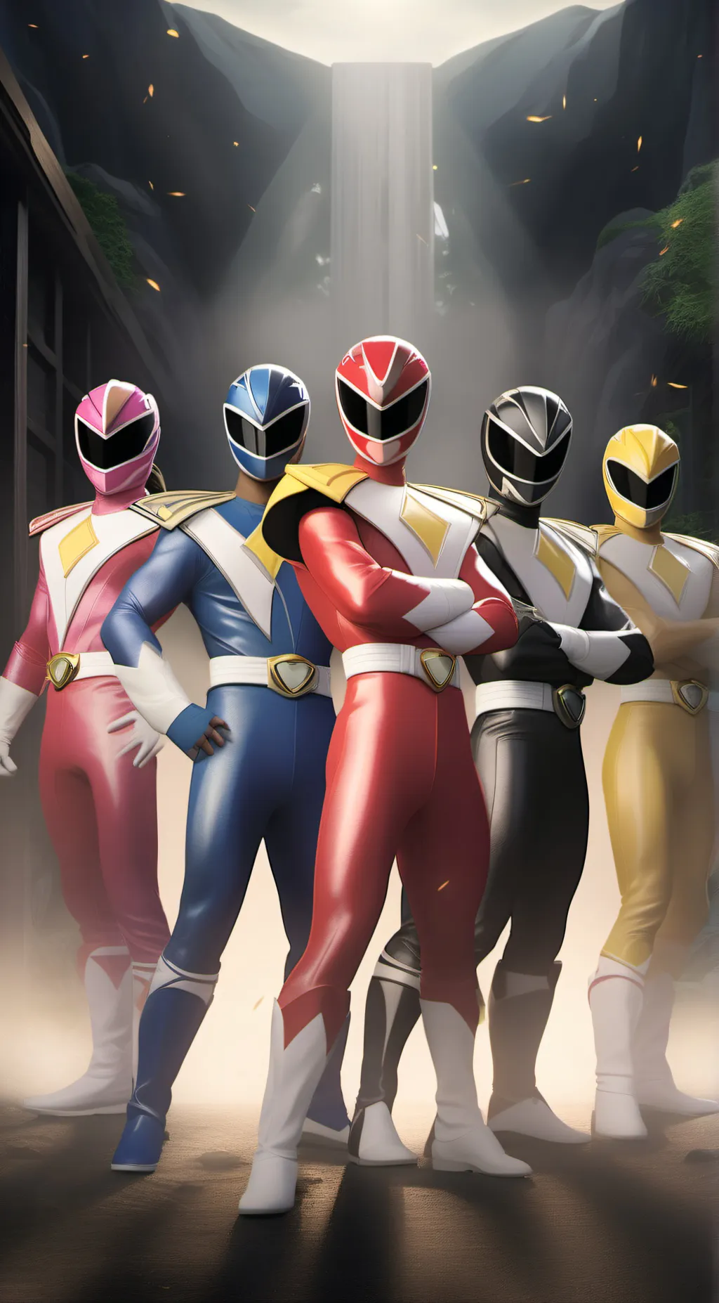 ai character: powers rangers  background