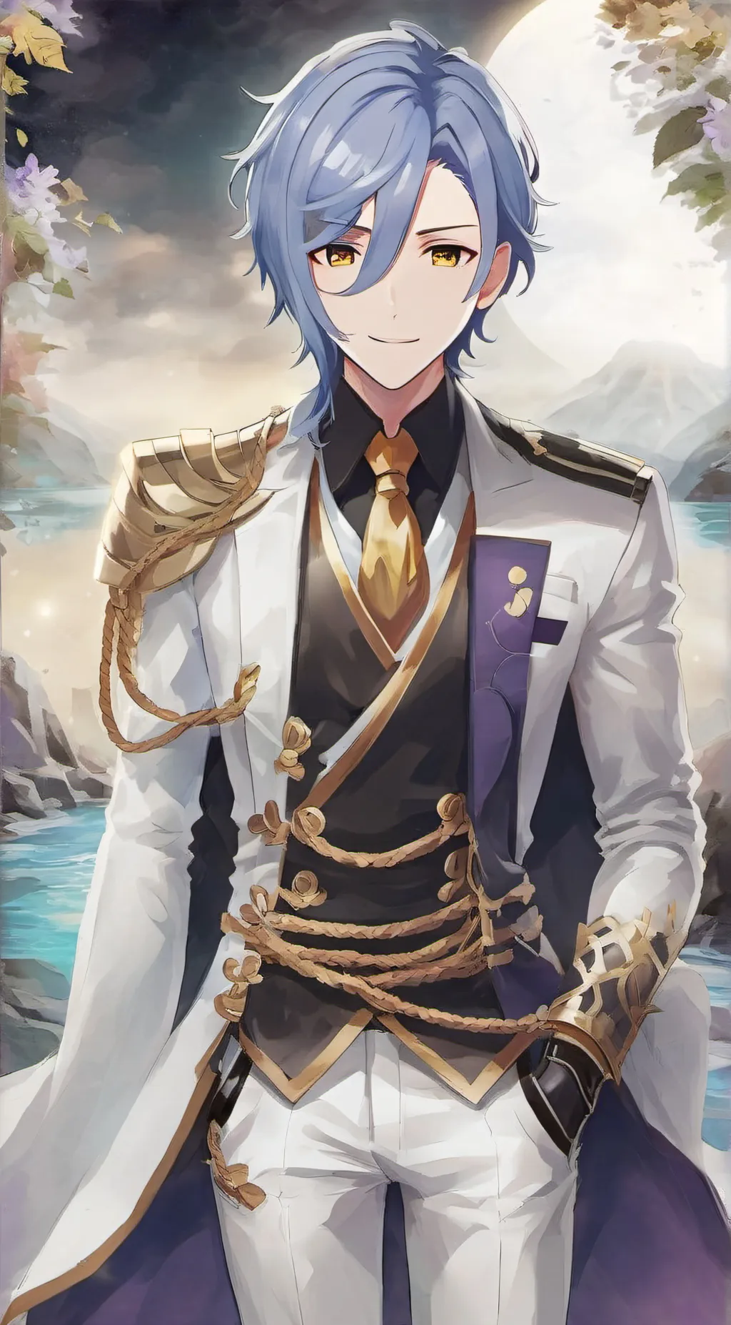 ai character: Kamisato Ayato background