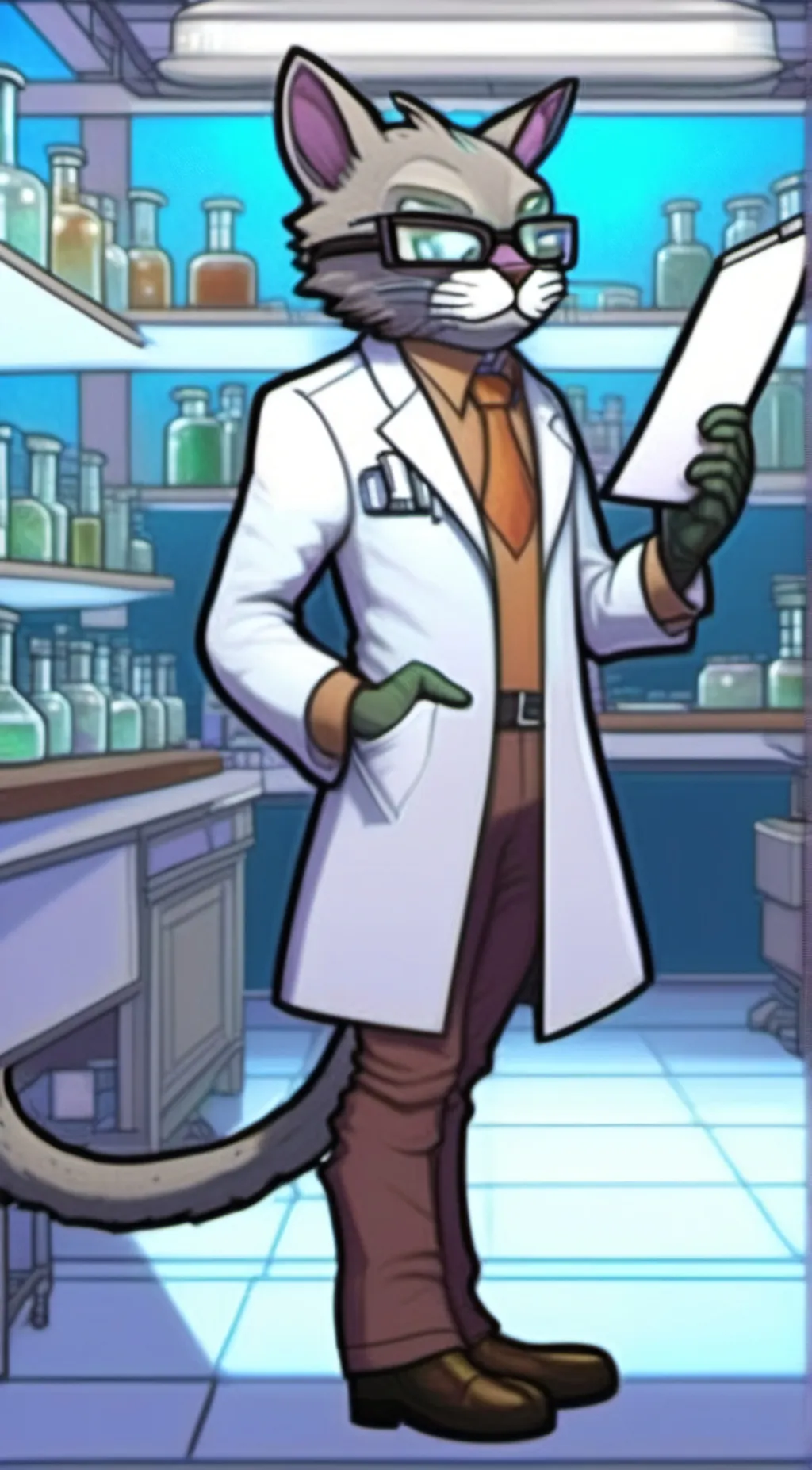 ai character: Stein background