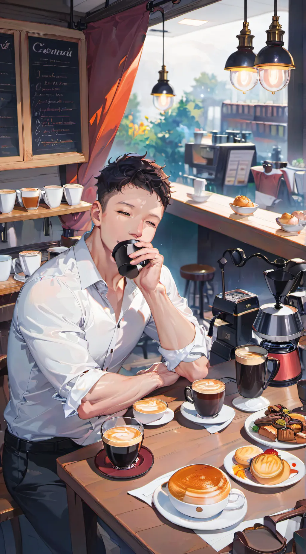 ai character: Max background