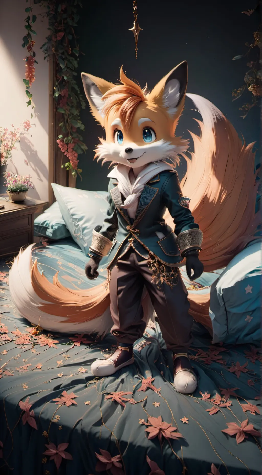 ai character: Tails background
