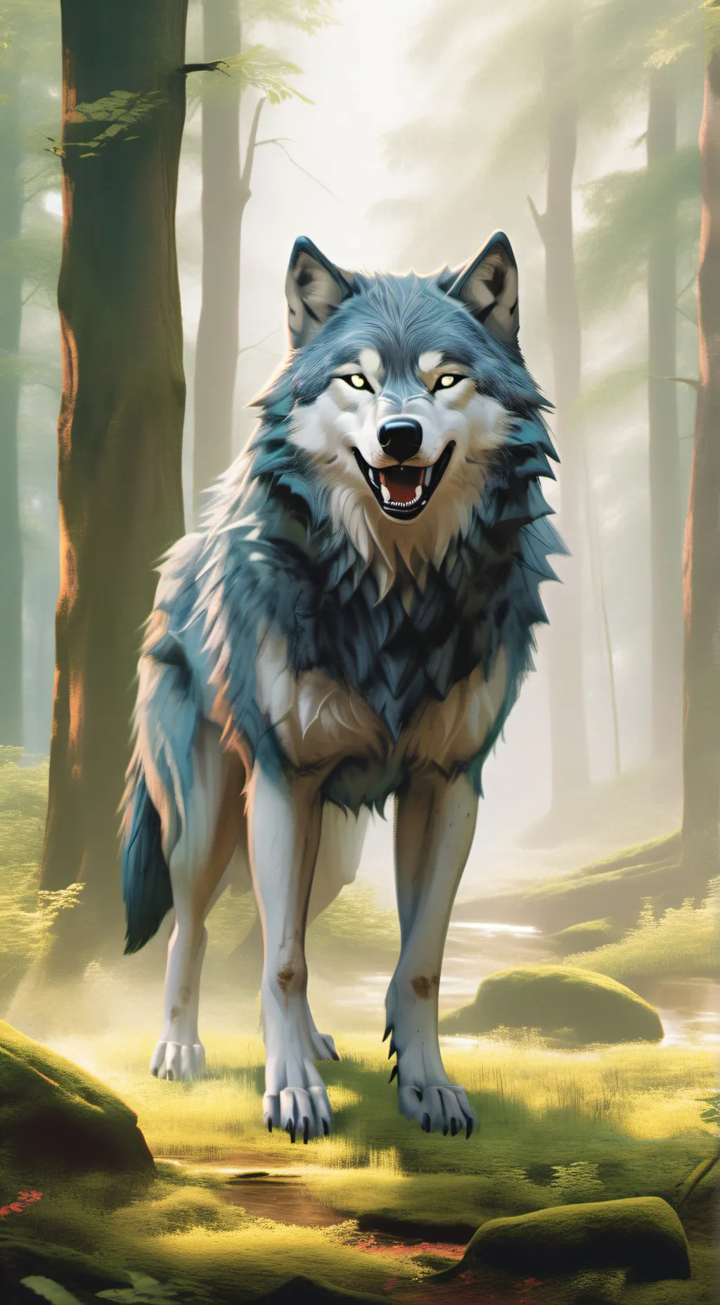 ai character: zoe the wolf background