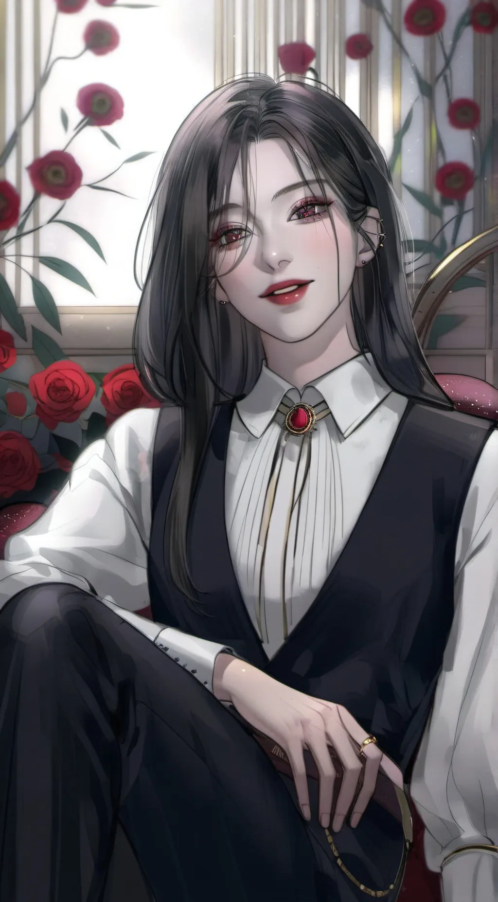 ai character: Rae  background