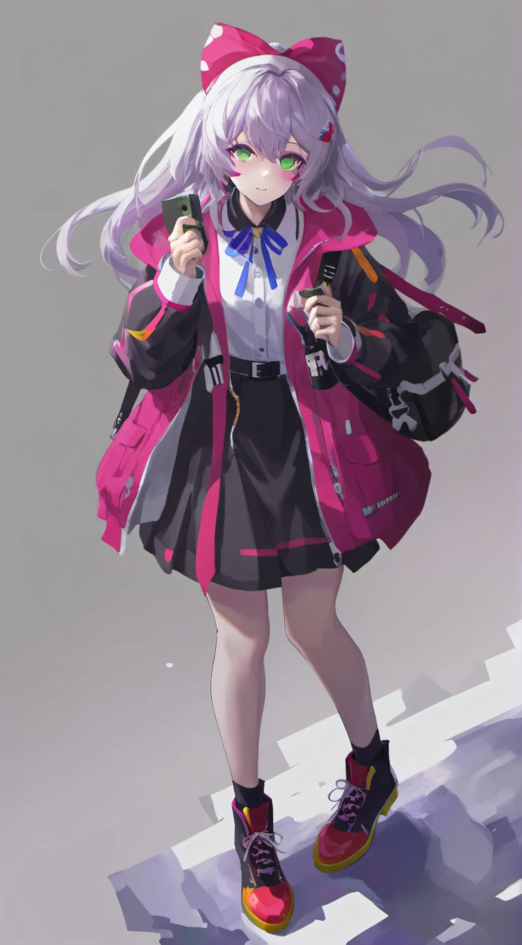 ai character: girl background