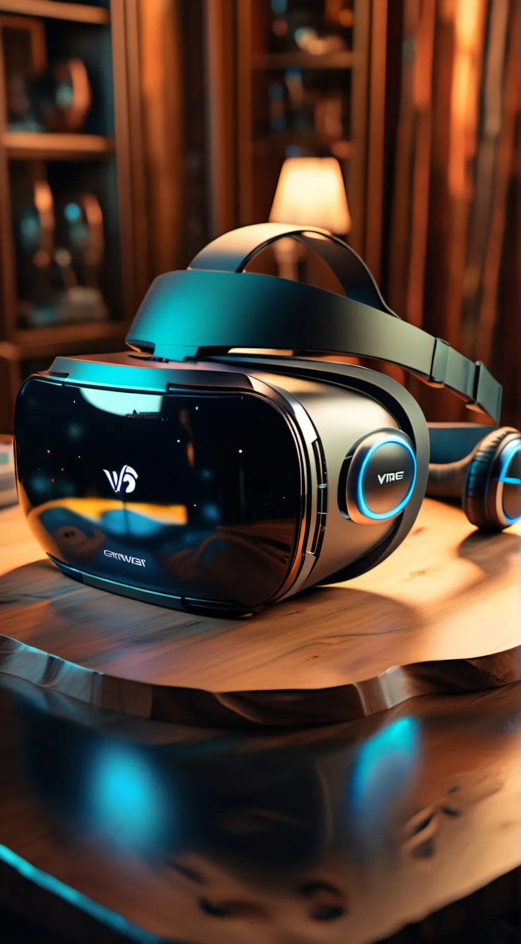 ai character: VR headset  background