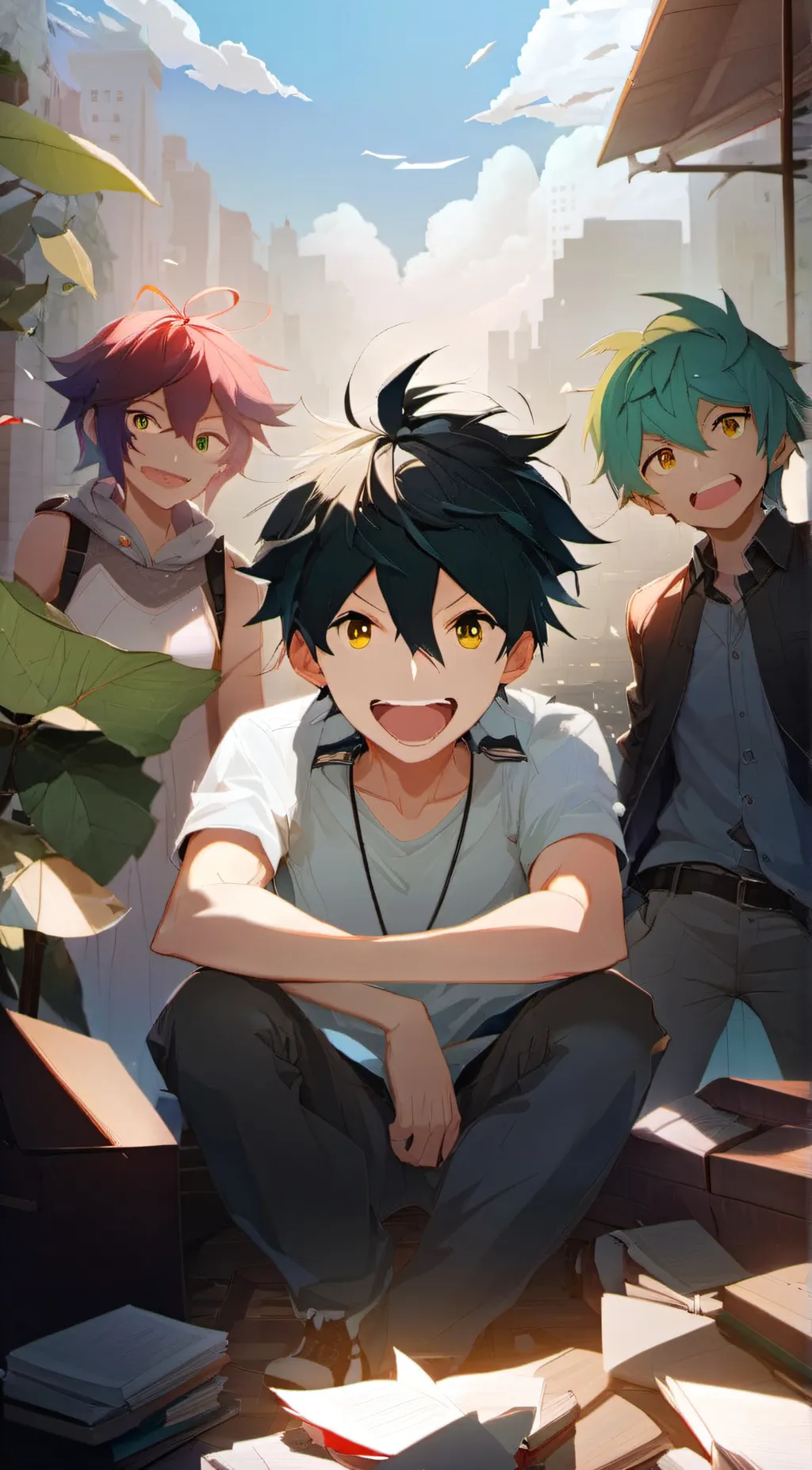 ai character: Promised neverland background