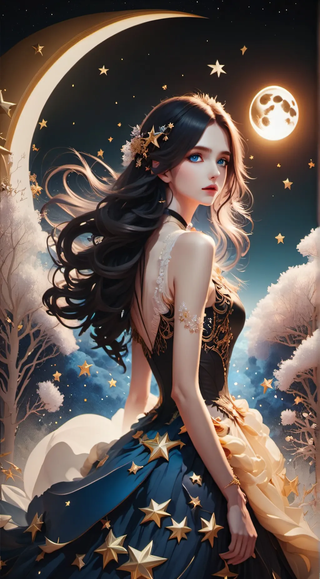 ai character: Aurora background