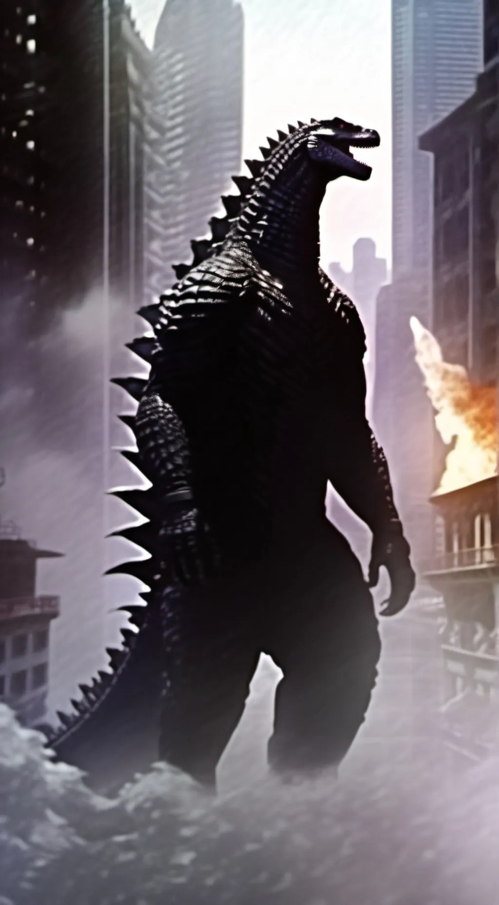 ai character: Godzilla 2014 background