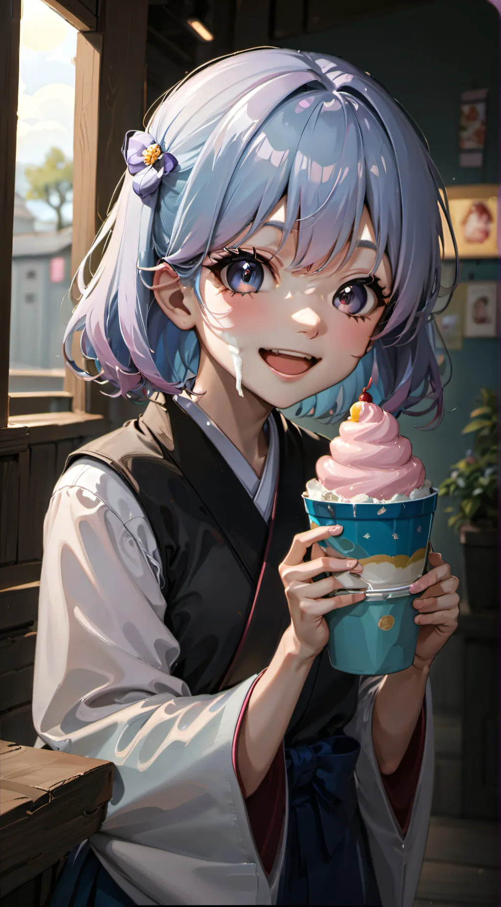 ai character: Misukii  background