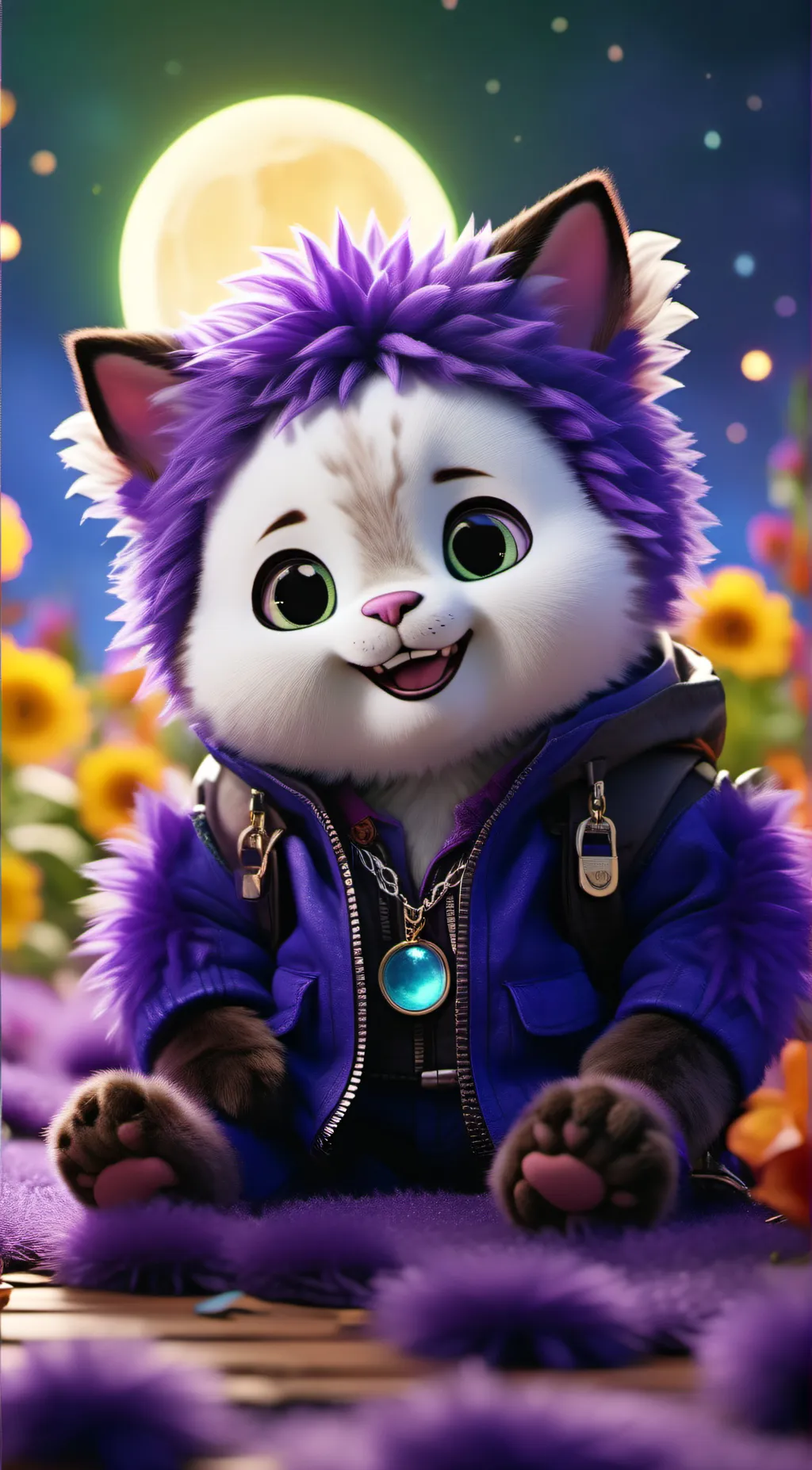 ai character: plush catnap background