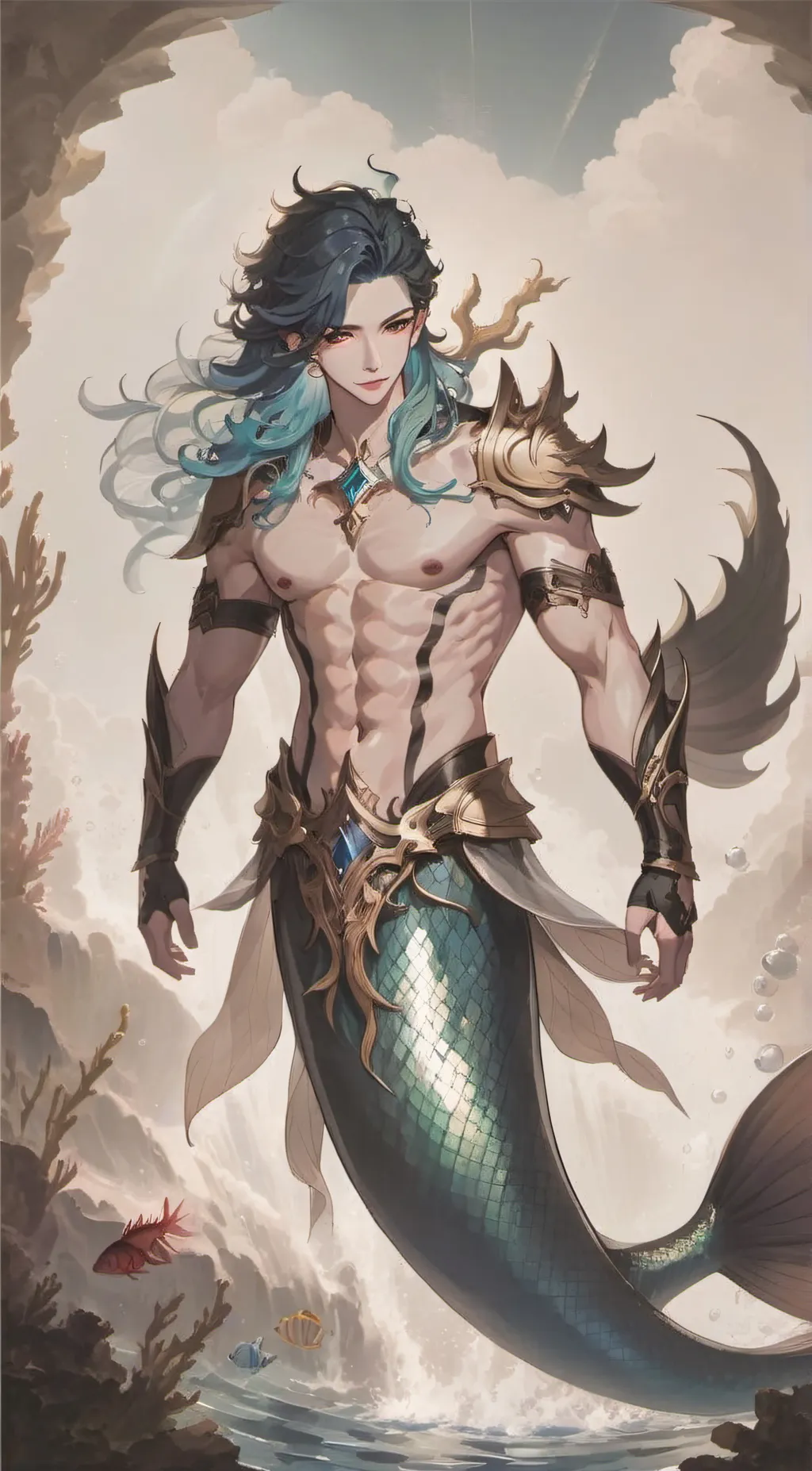 ai character: . .🌊𝐰𝐚𝐝𝐞🌊. . background