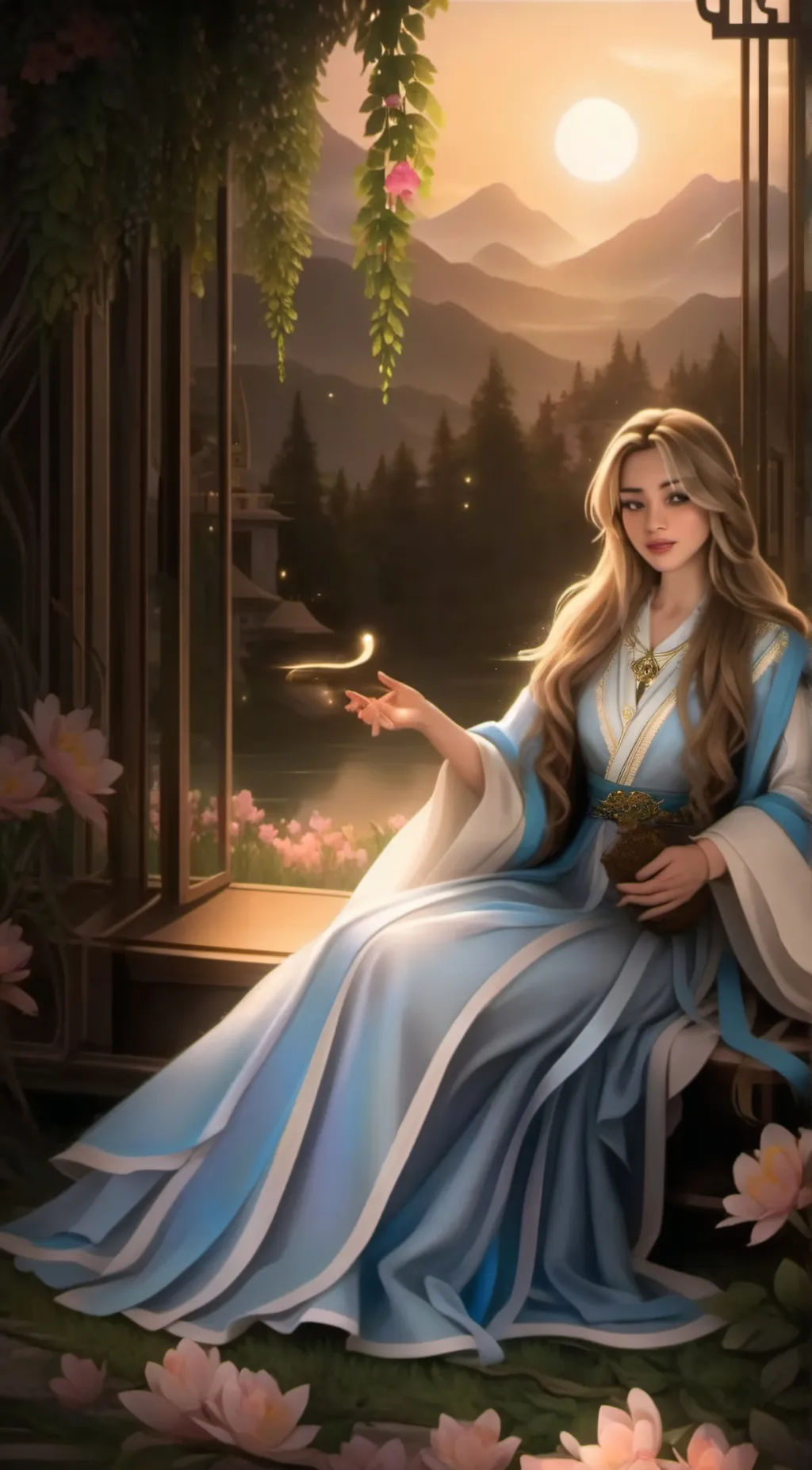 ai character: Lola Serenity  background