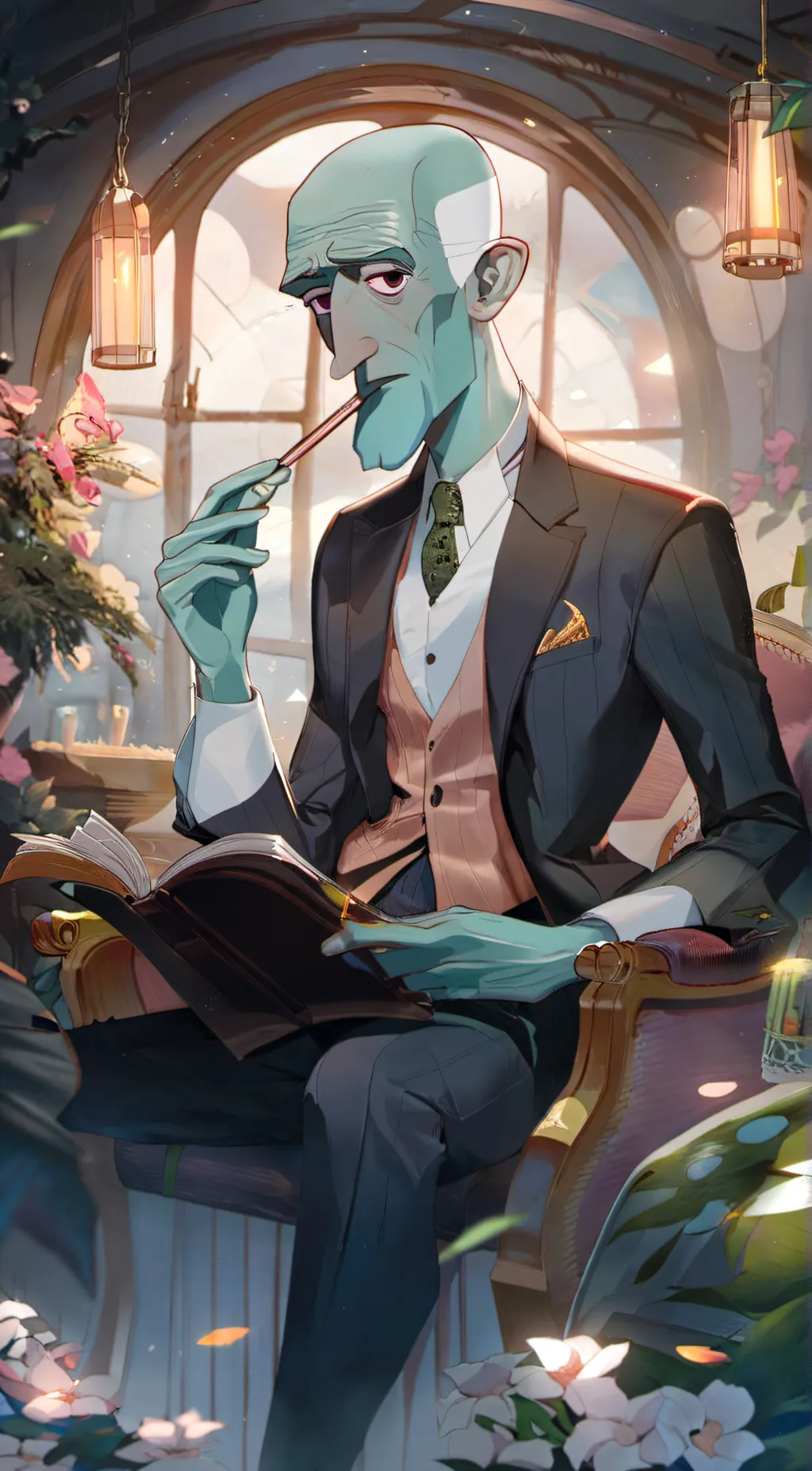 ai character: Octowald background