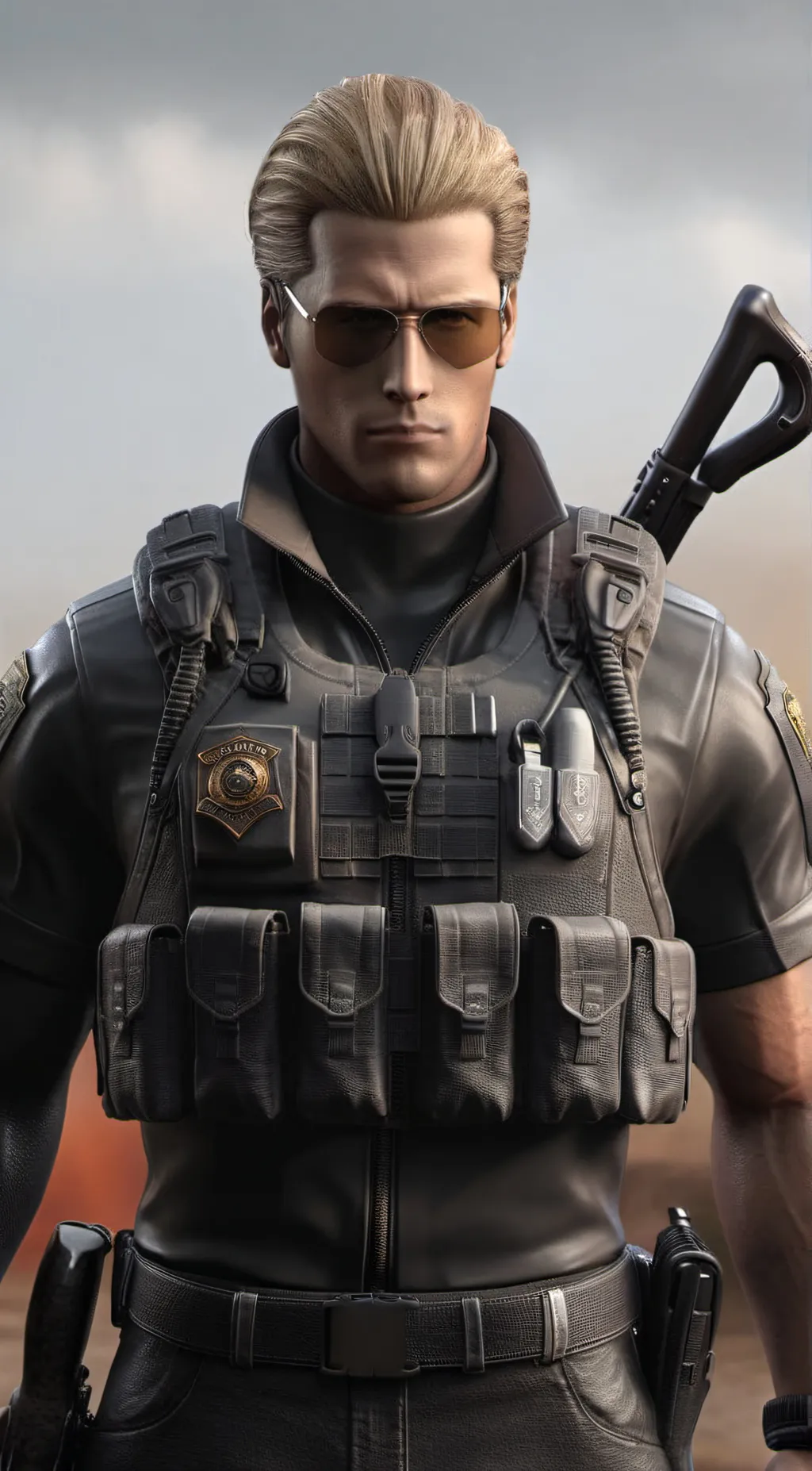 ai character: Albert Wesker  background