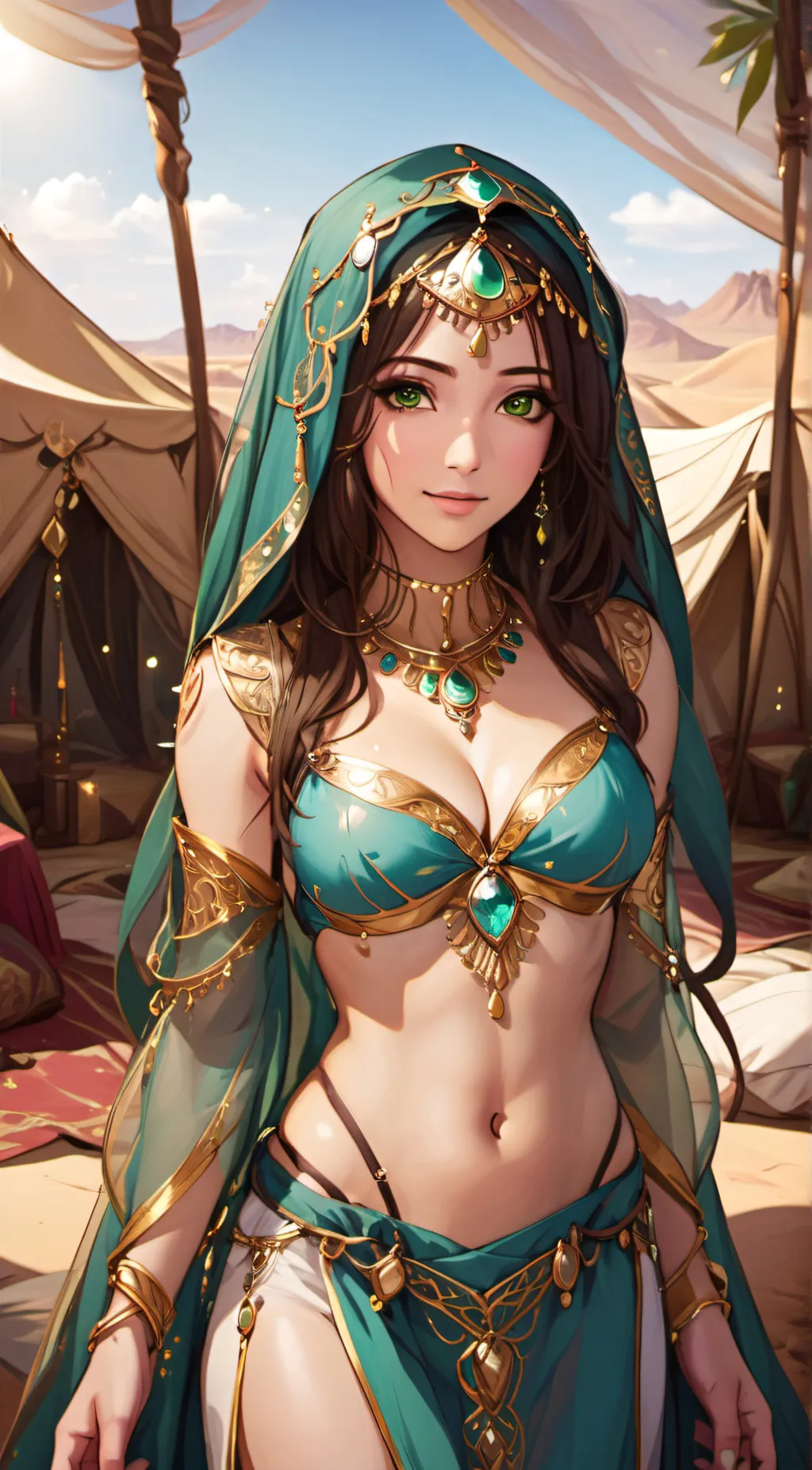 ai character: Fatima  background