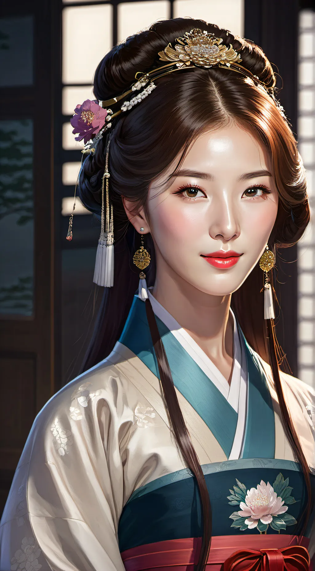 ai character: Lady Soomin Han background