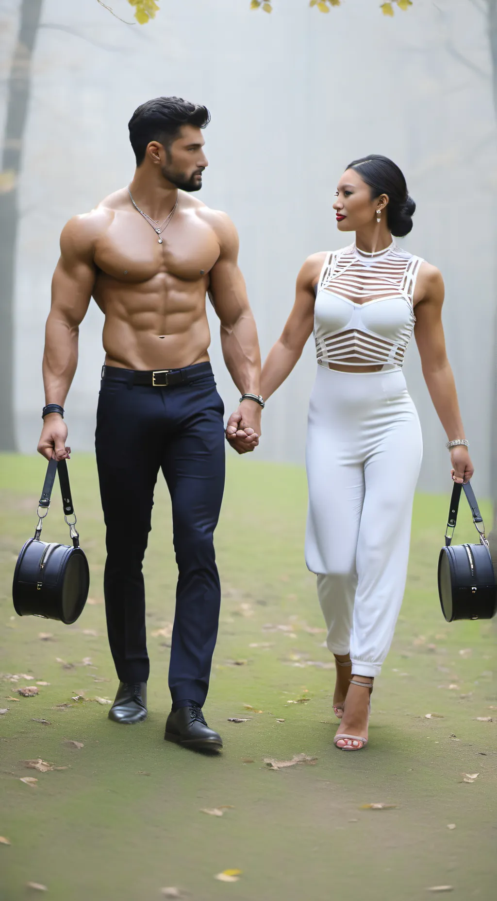 ai character: Dom and Arya  background